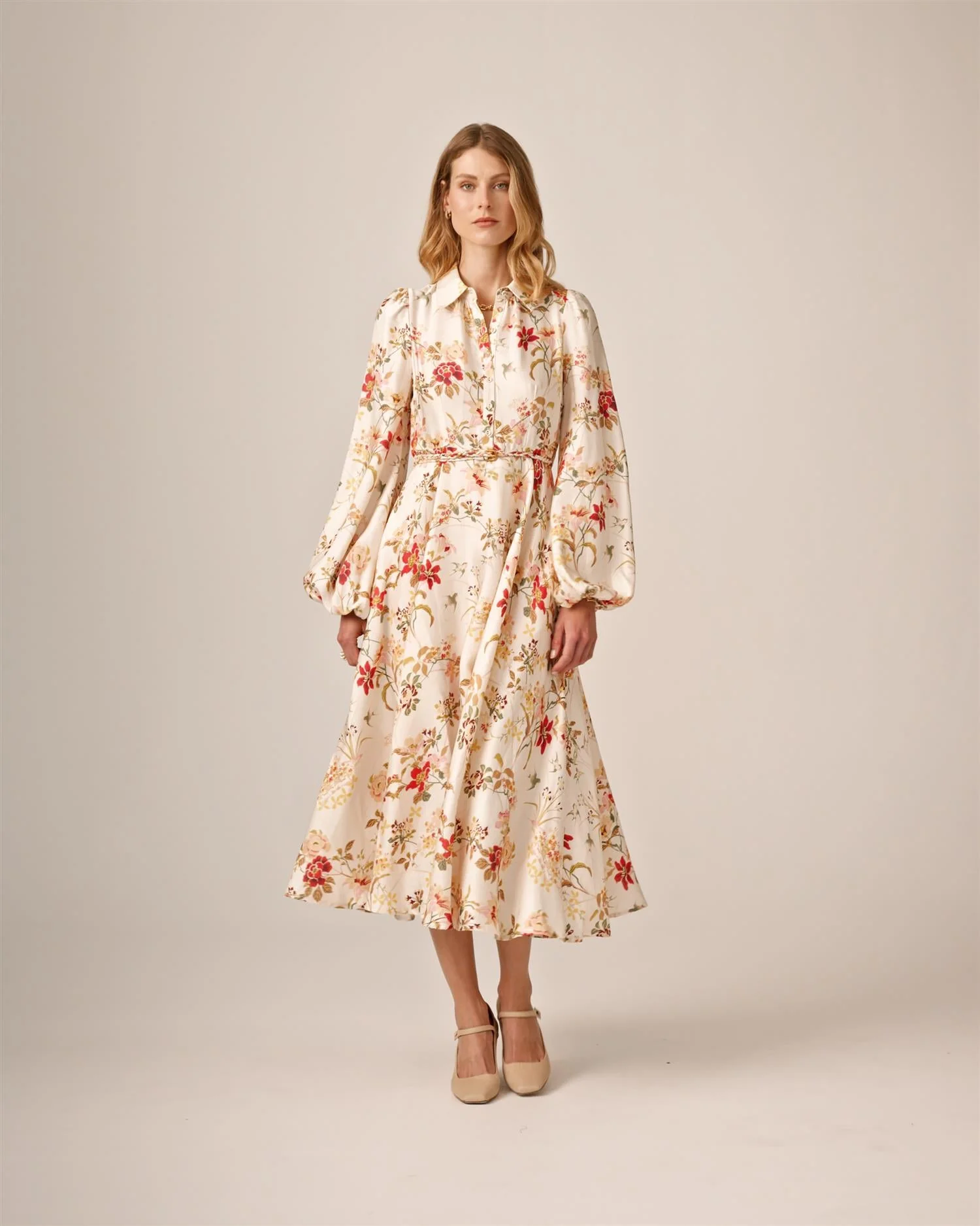 Viscose Shirt Dress Botanical - Image 12