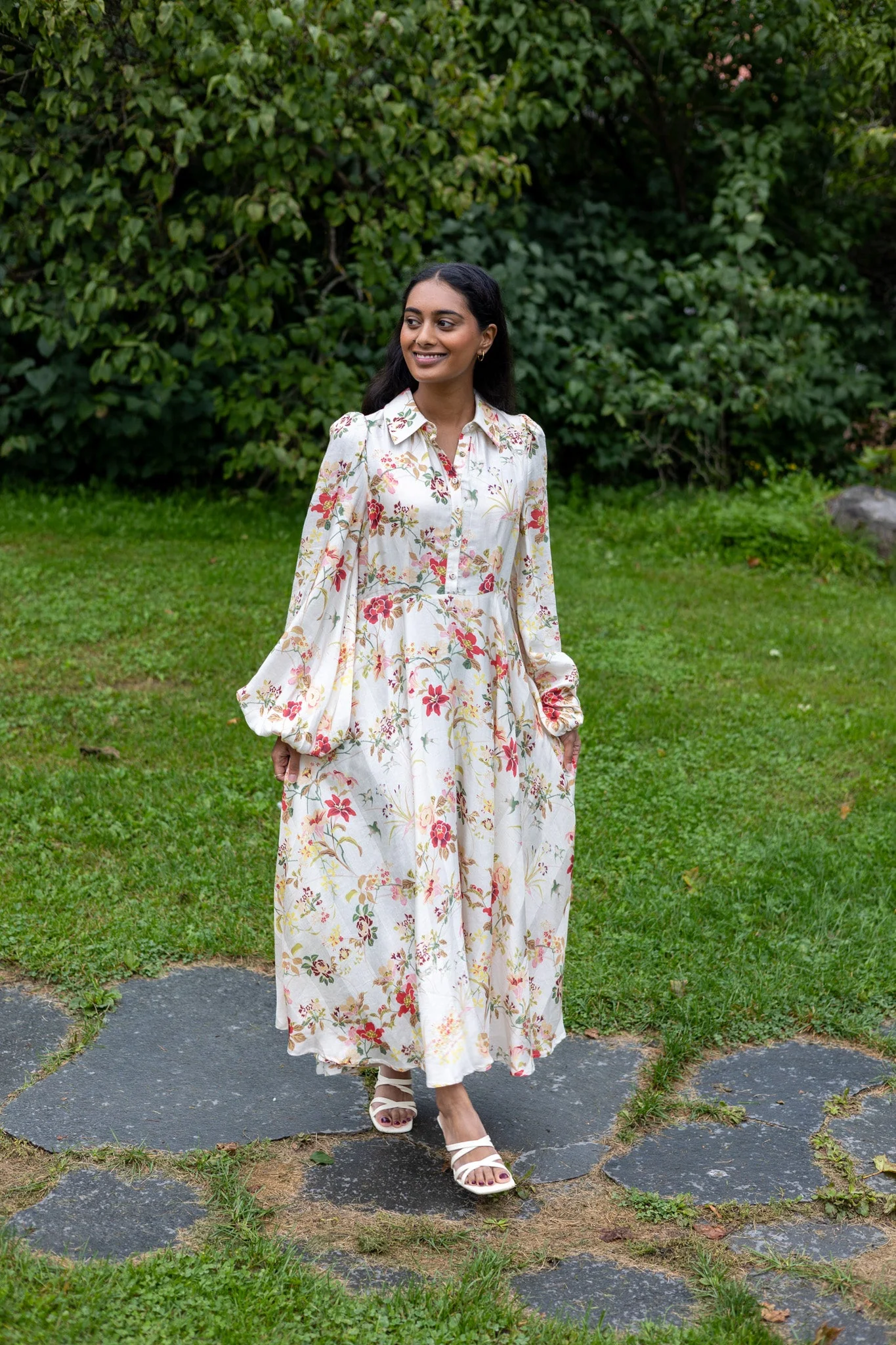 Viscose Shirt Dress Botanical - Image 6