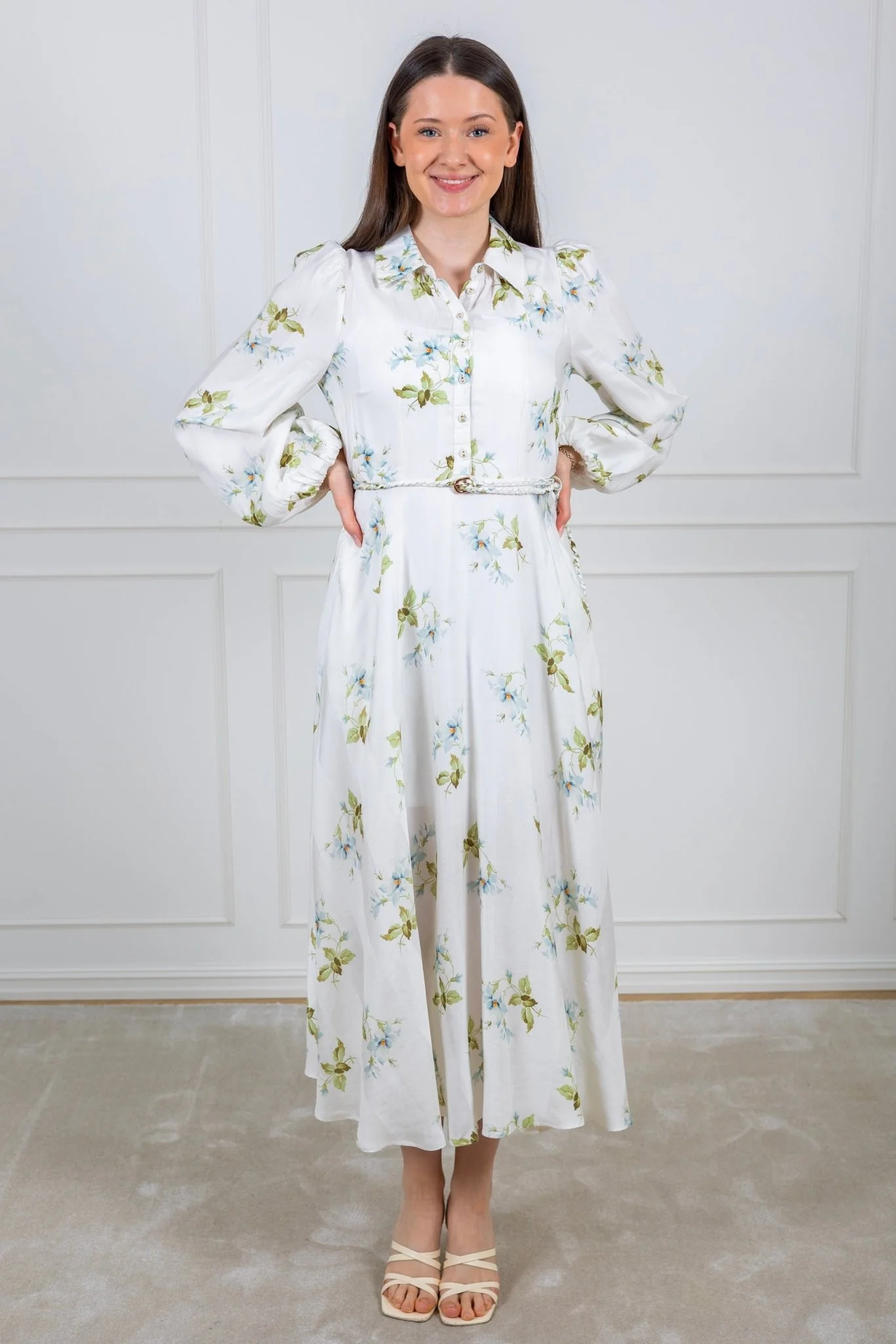 Viscose Shirt Dress Tea Garden - Image 2