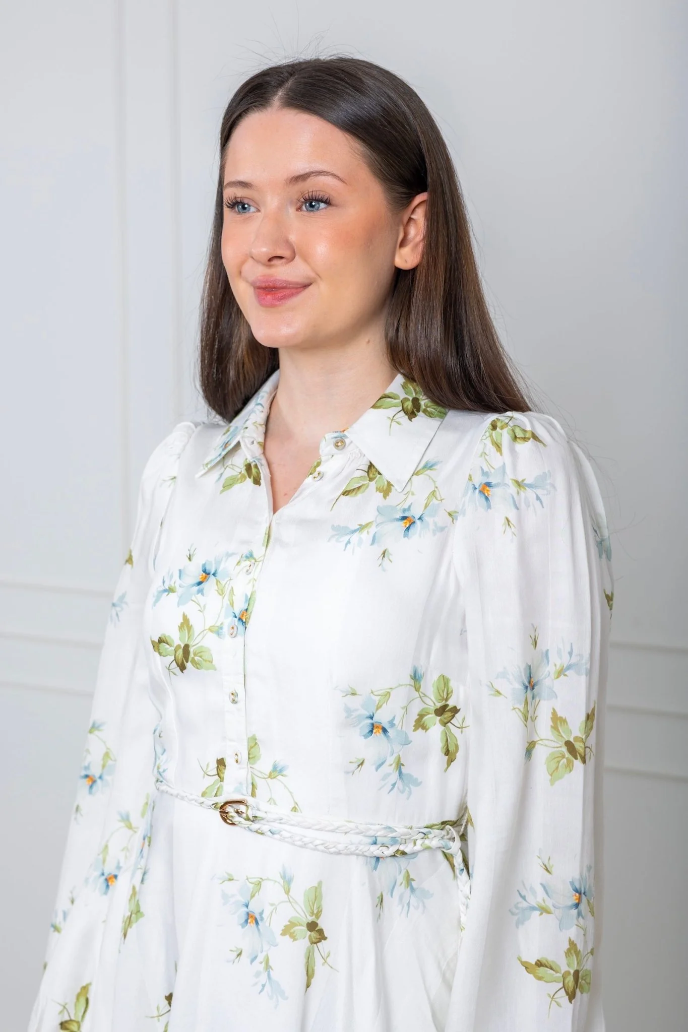 Viscose Shirt Dress Tea Garden - Image 3