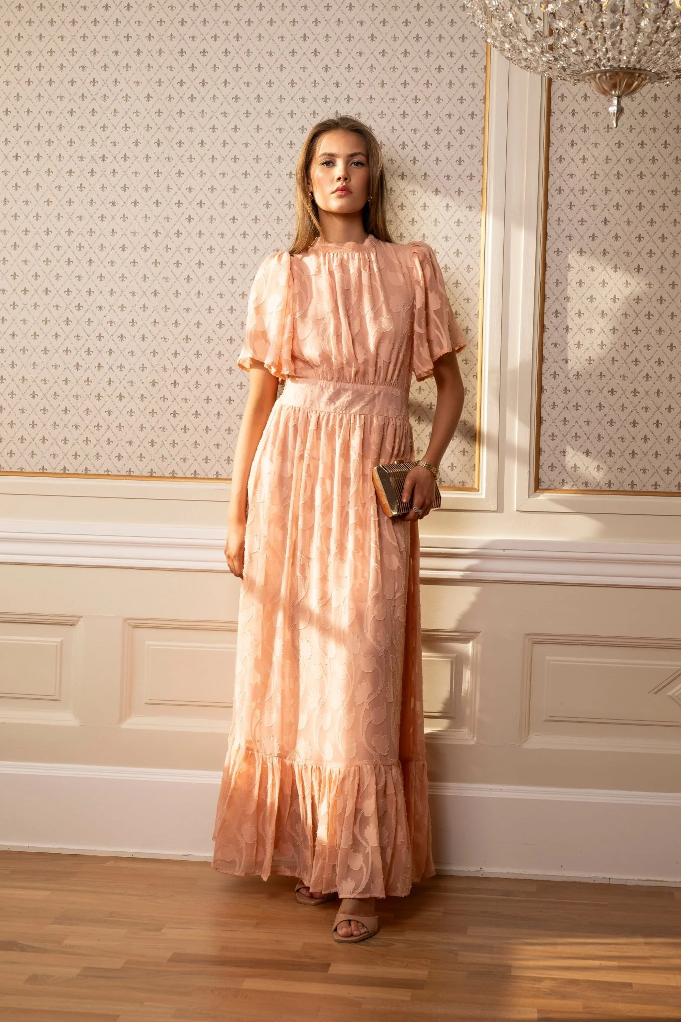 Heena Dress Soft Peach - Image 6