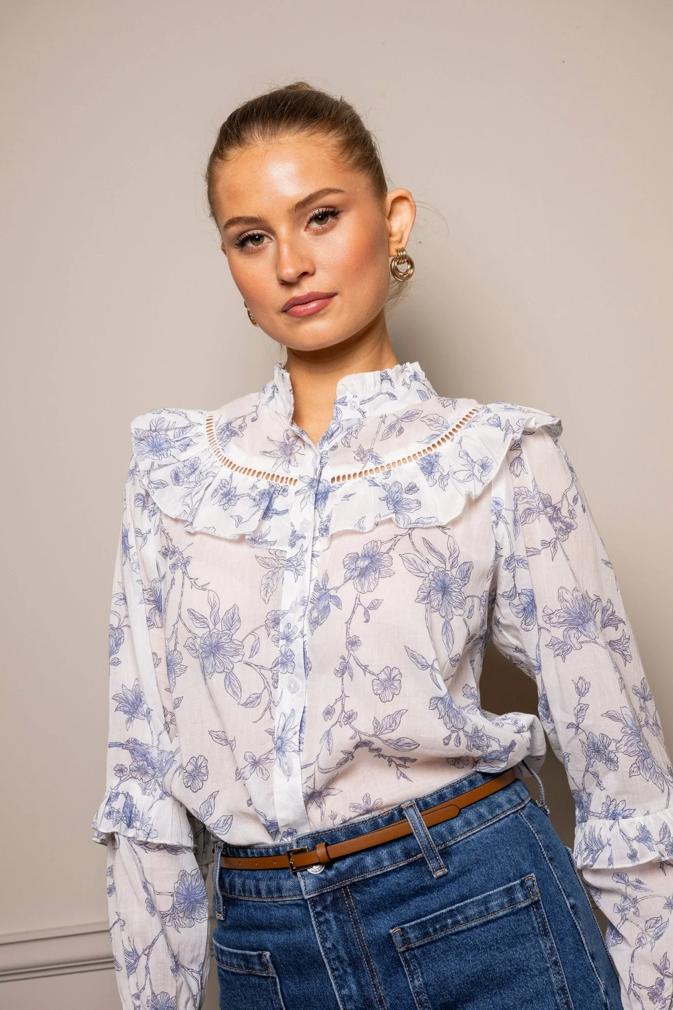Lillian Blouse Blue Bird