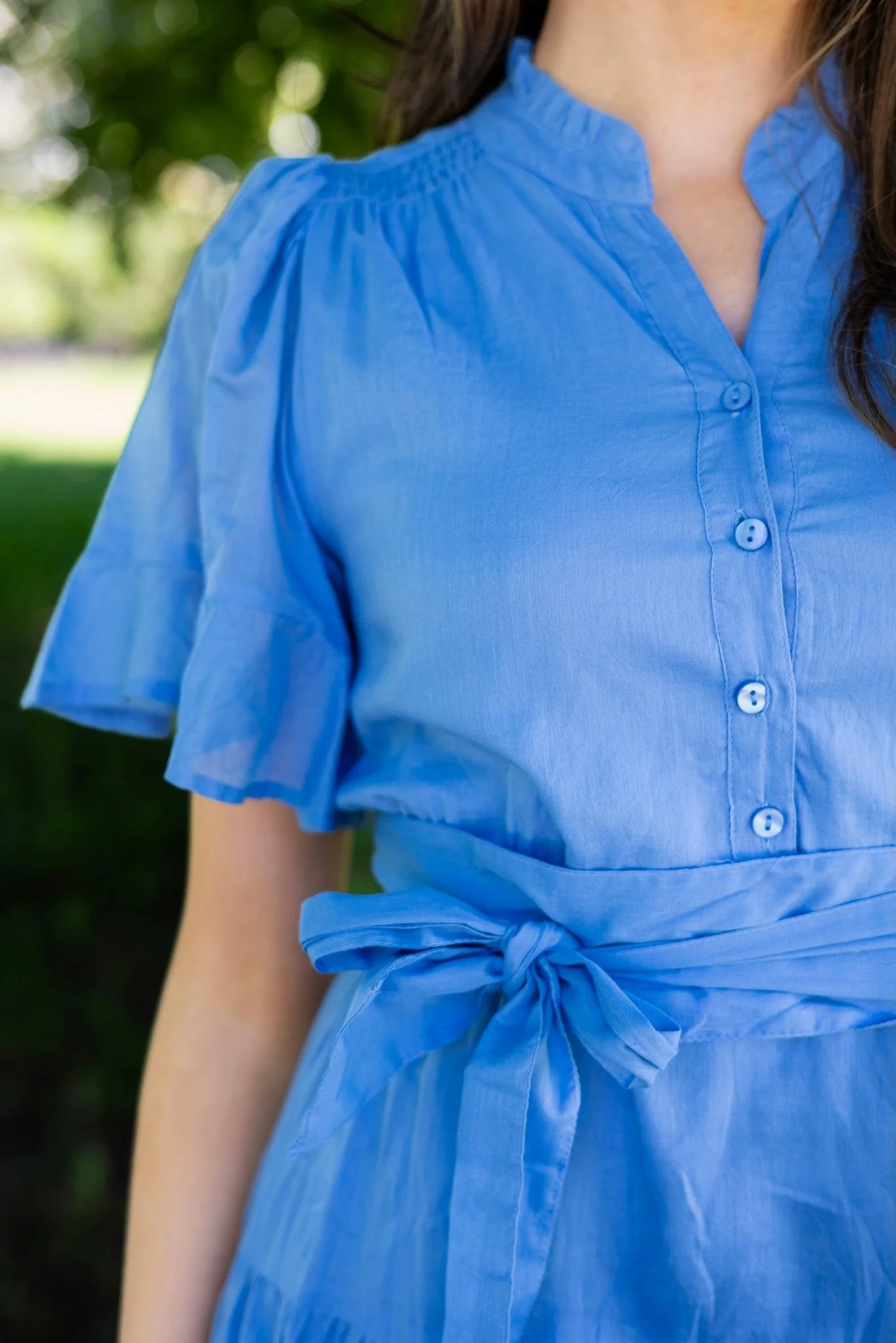 Gaia Dress Blue Voille - Image 4