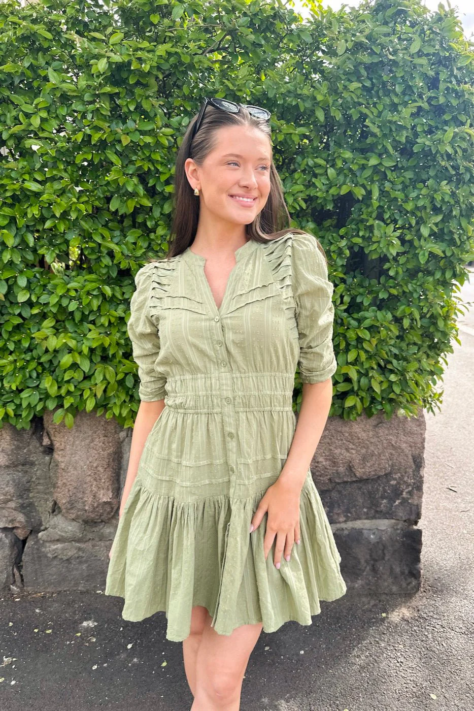Fabienne Mini Dress Soft Sage