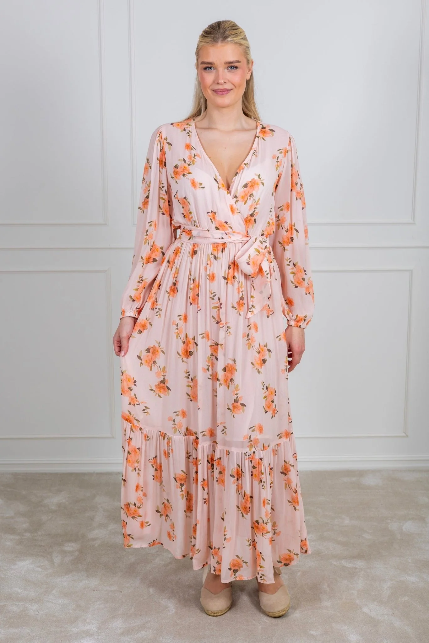 Ingrid Maxi Dress Peach Bloom - Image 7