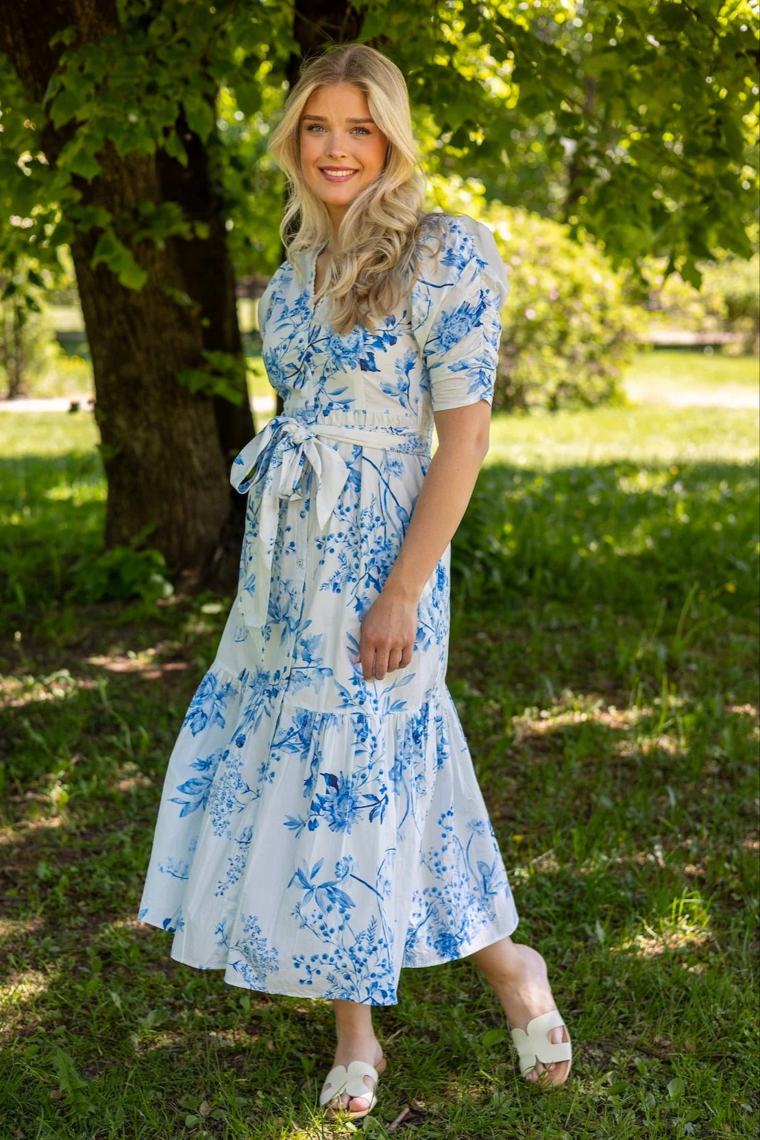 Sylvie Dress Blue Bloom - Image 2
