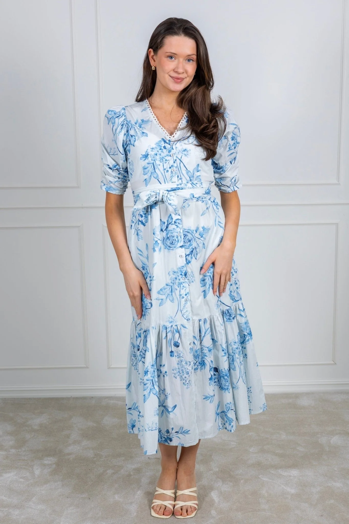 Sylvie Dress Blue Bloom - Image 7