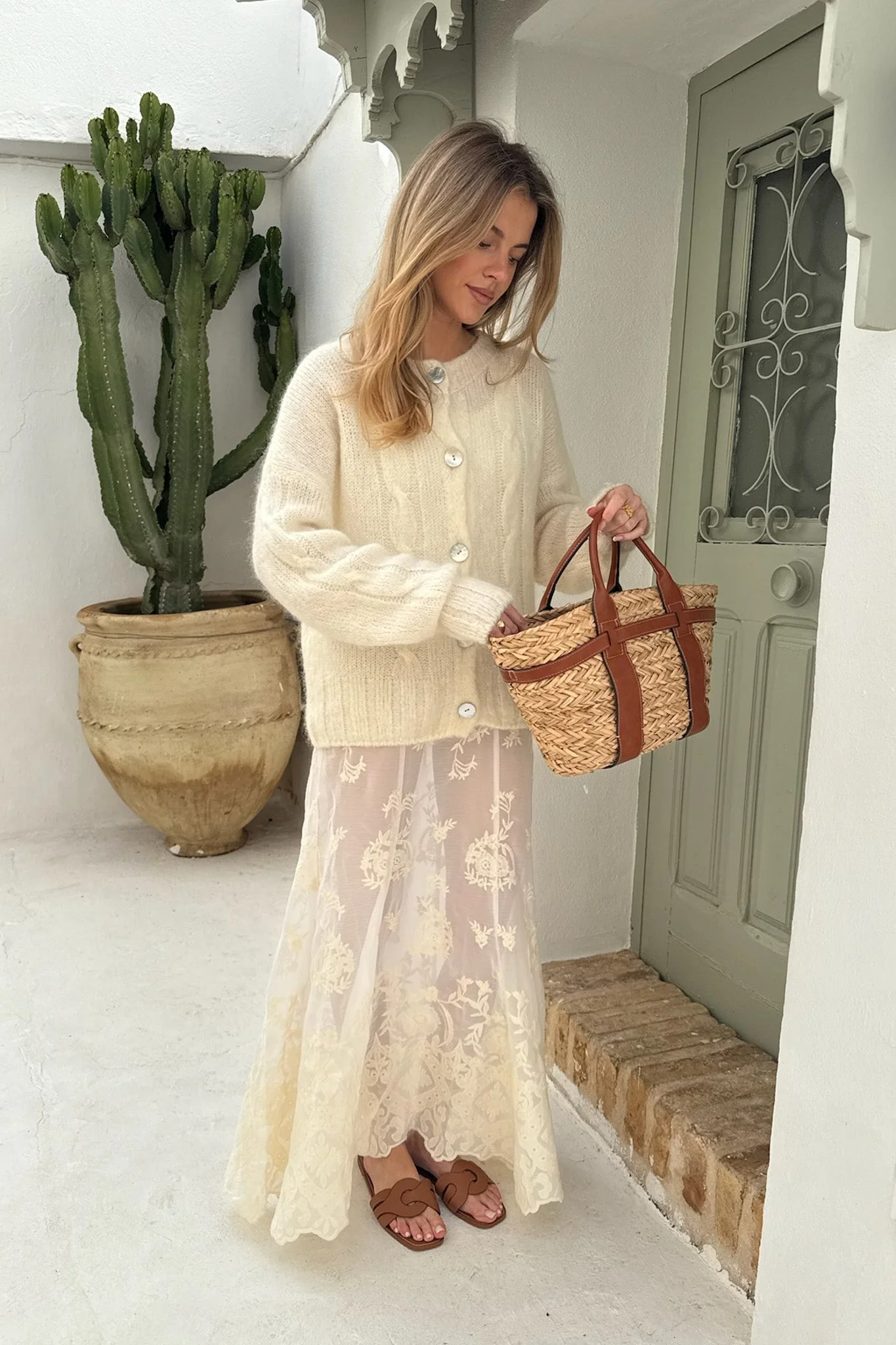 Ditte Cardigan White - Image 2