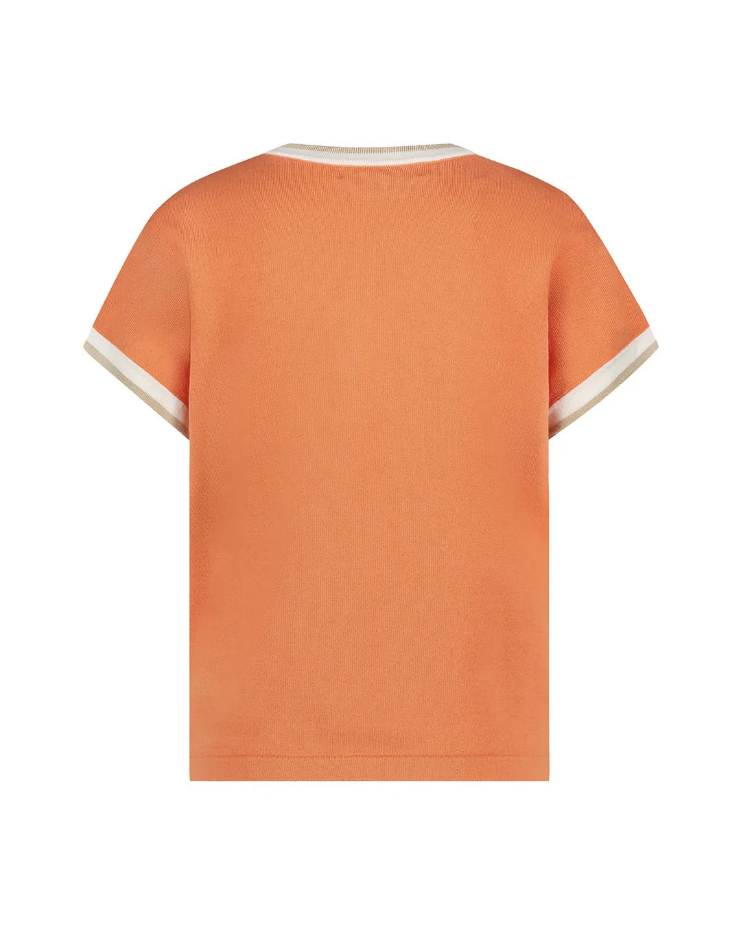 Jerry Vneck Striped Rib Coppertan - Image 2