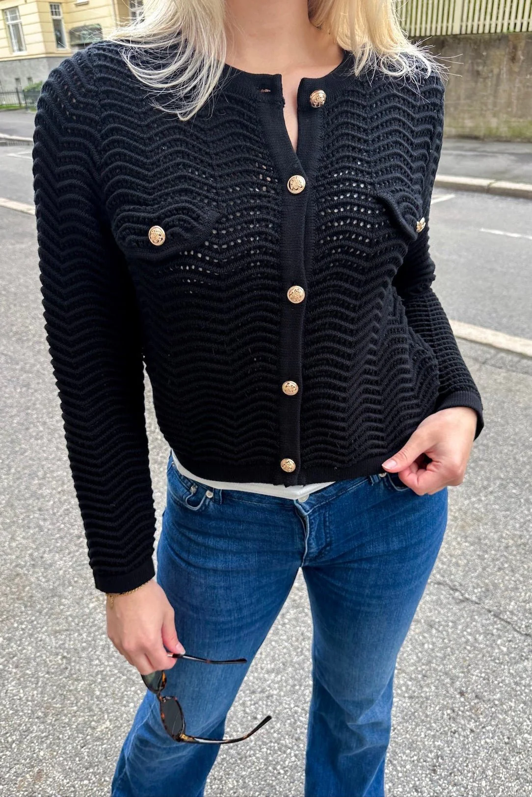 Giany Cardigan Noir - Image 3