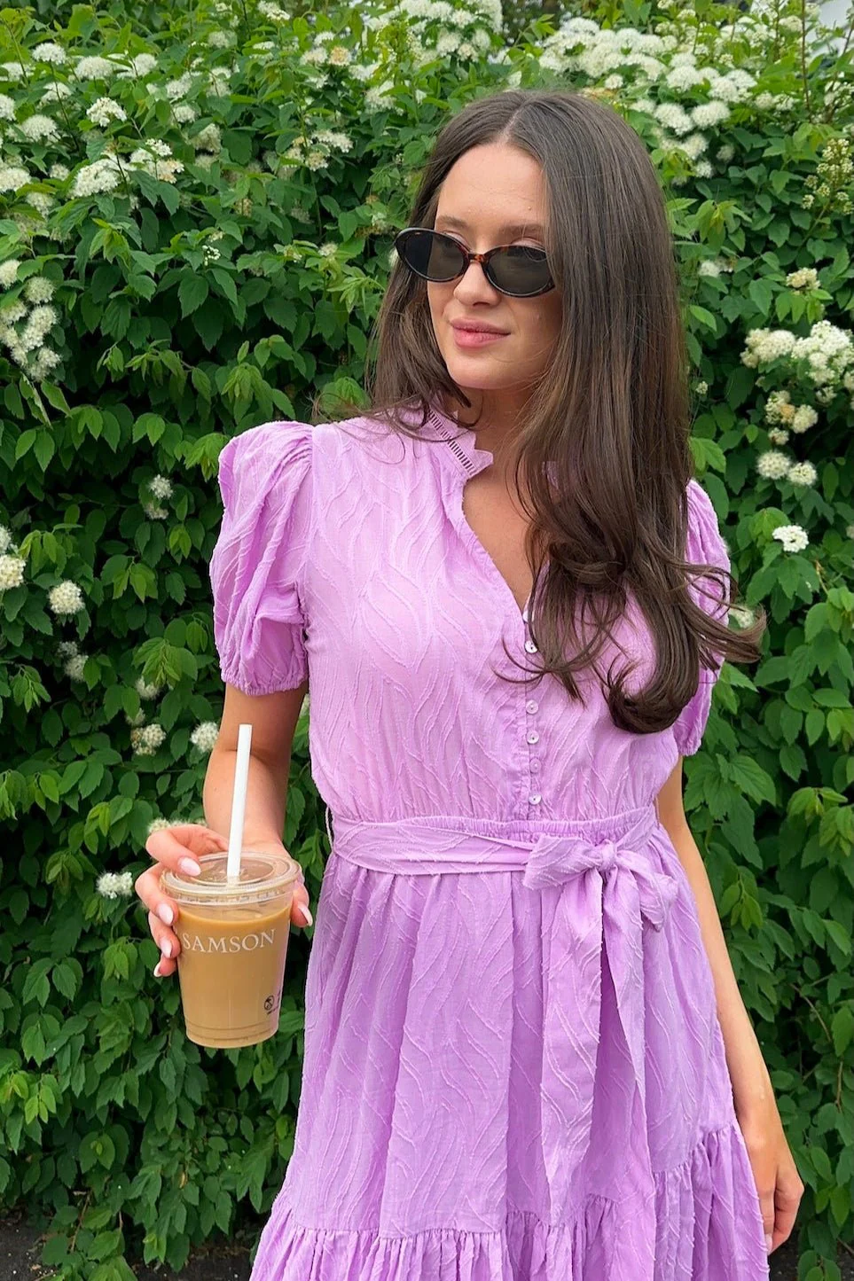 Carla Dress Mauve - Image 2