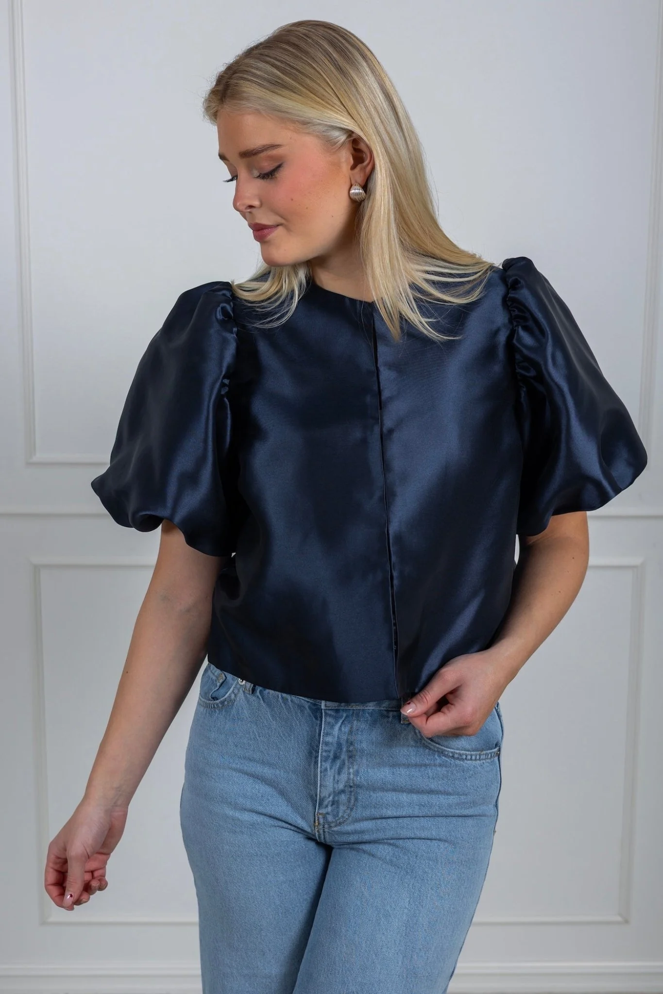 Cleo Blouse Dark Blue - Image 4