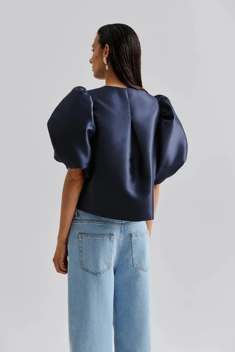 Cleo Blouse Dark Blue - Image 7