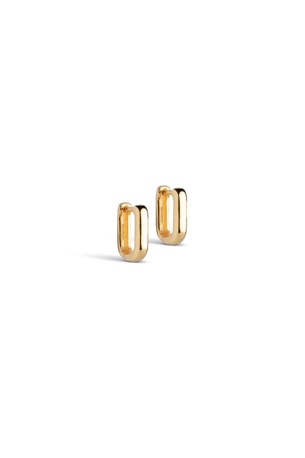 Square 12 Mm Earrings Gold