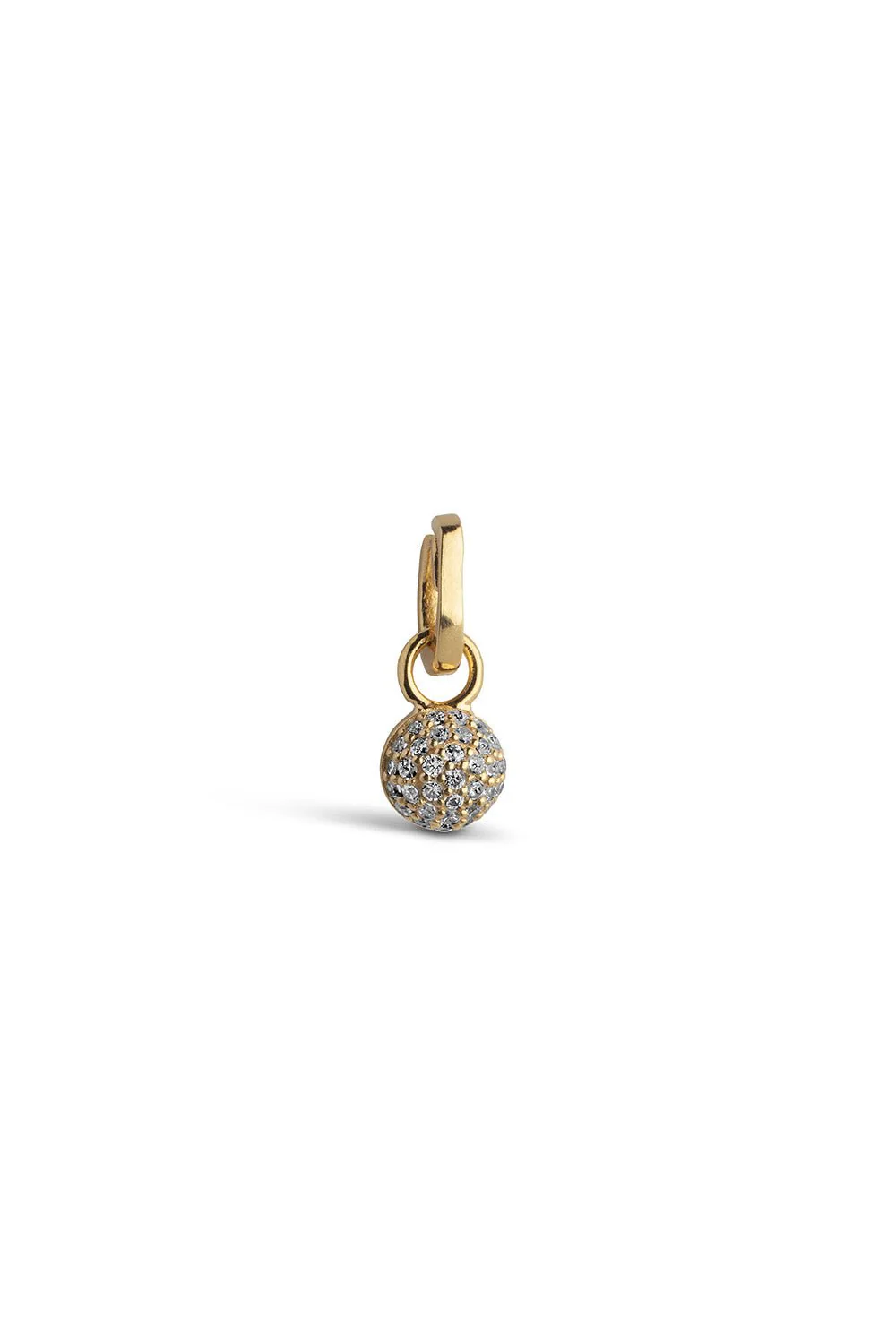 Disco Ball Charms Clear Cz