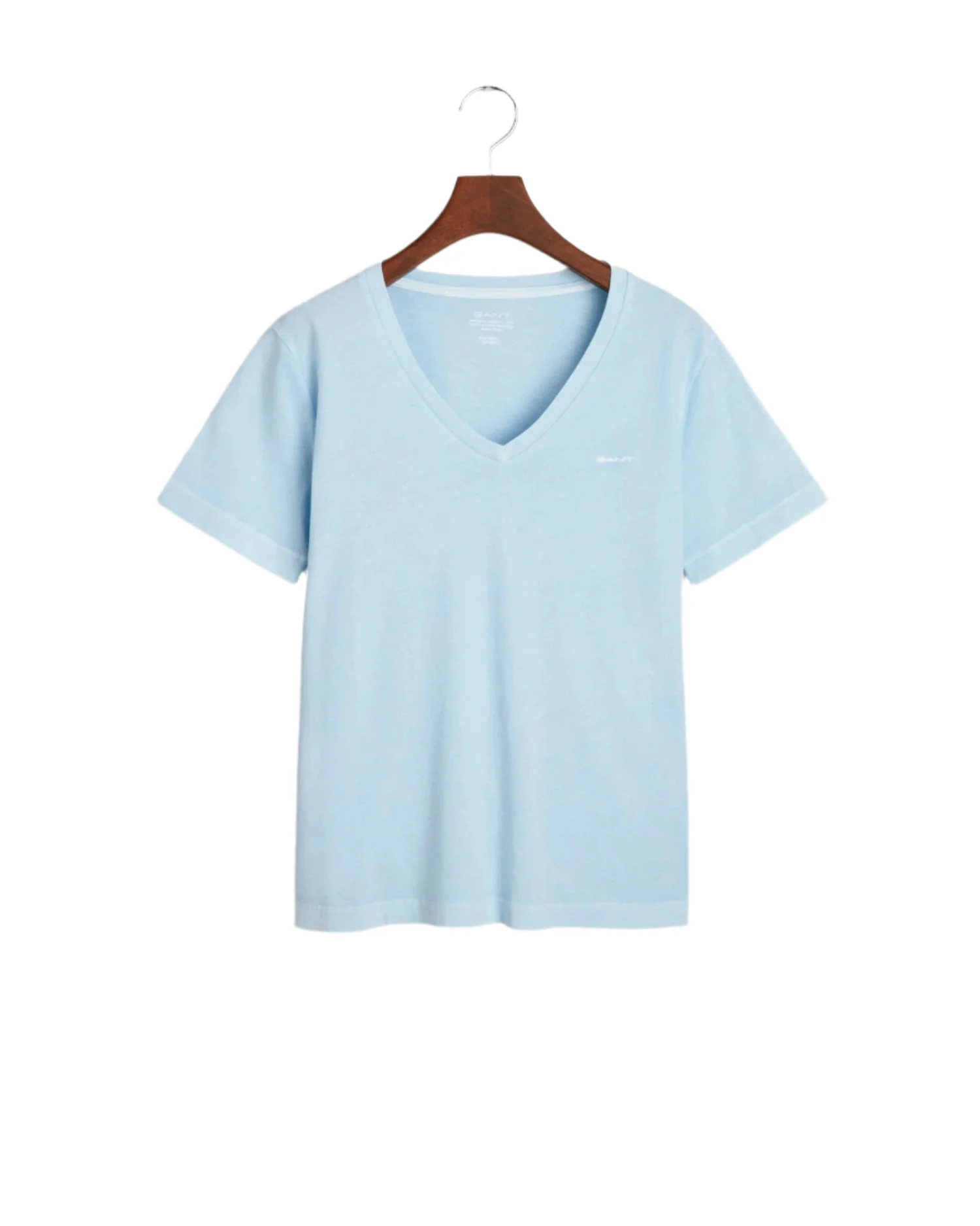 Sunfaded V-Neck T-Shirt light blue