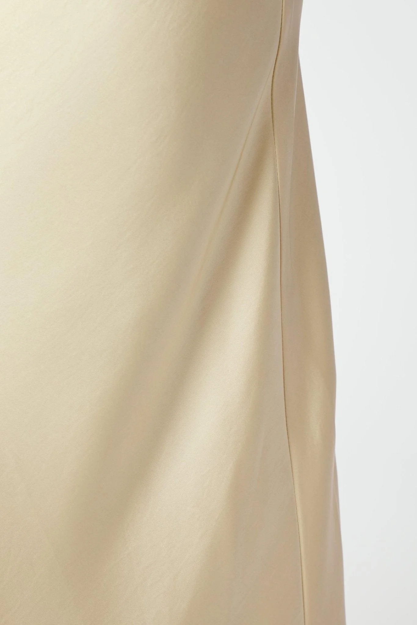 Vicky Heavy Sateen Skirt Light Yellow - Image 8