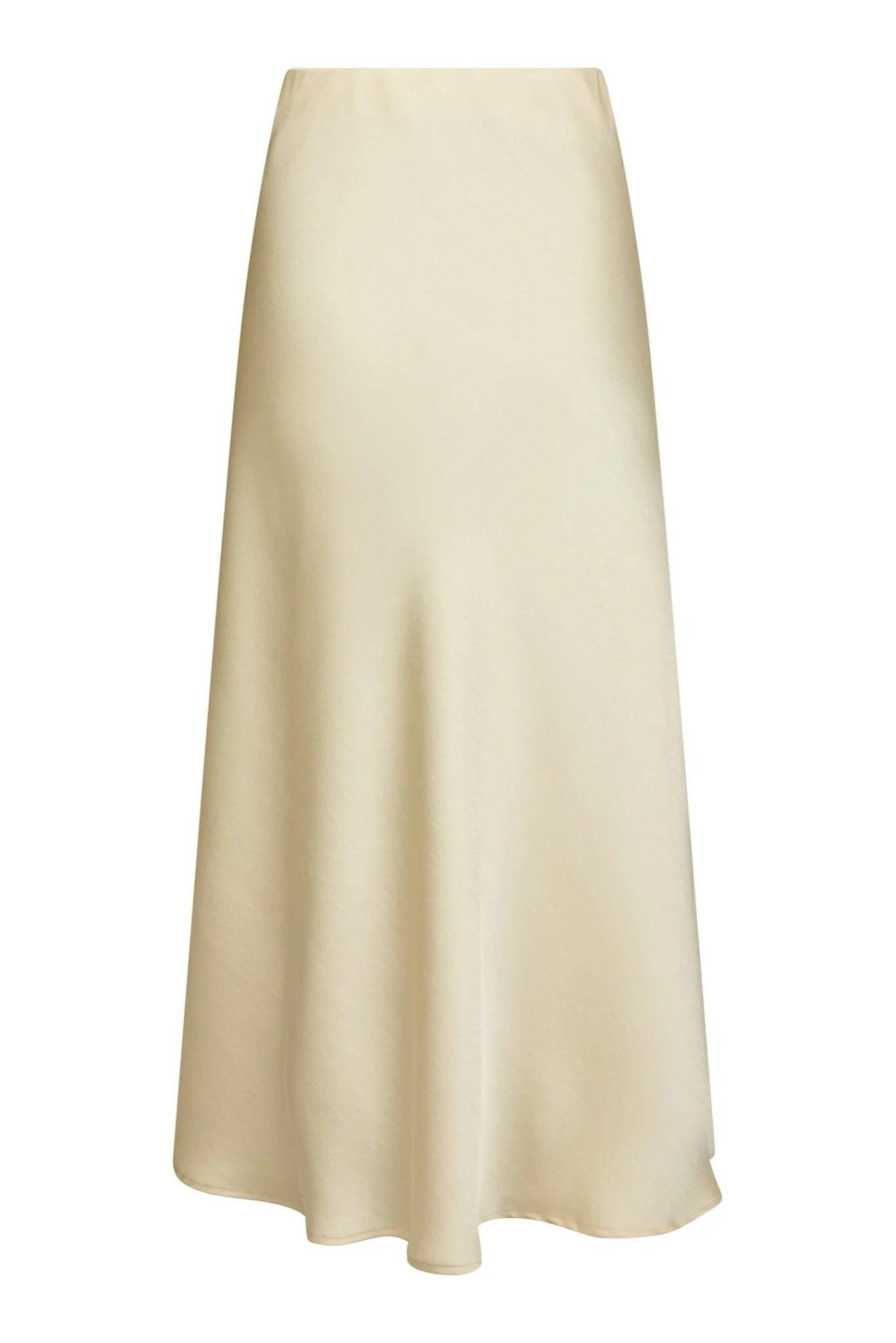 Vicky Heavy Sateen Skirt Light Yellow - Image 9