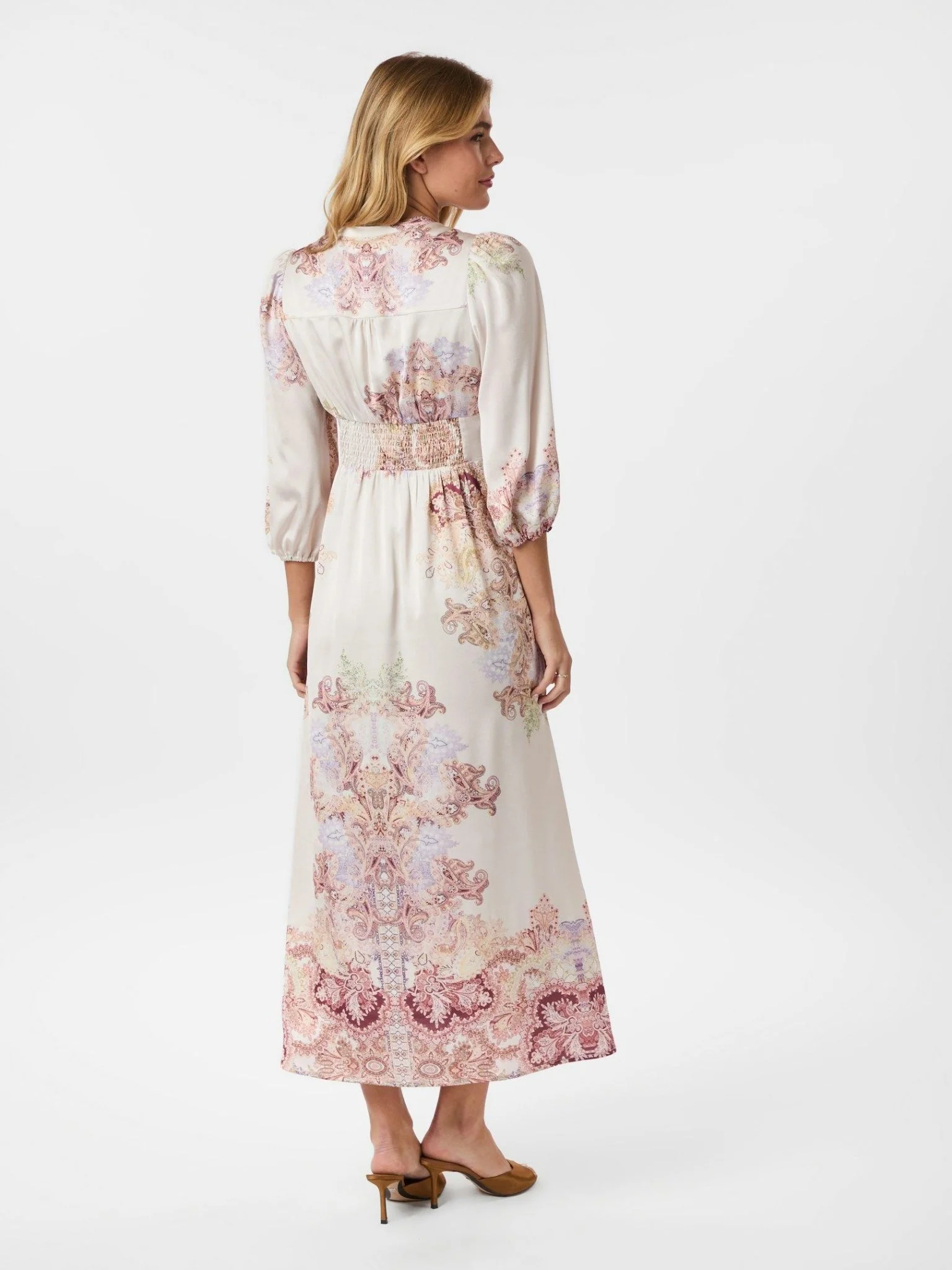Stellar Artist Paisley Dress Ivory - Image 6