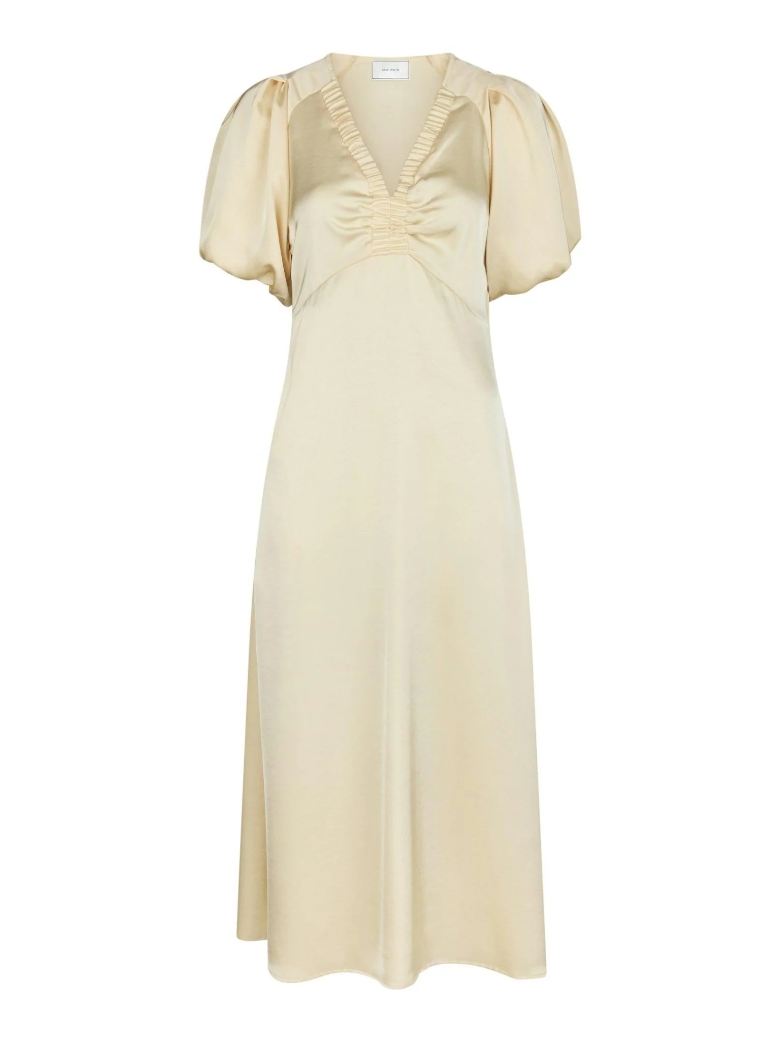 Illana Heavy Sateen Dress Light Yellow