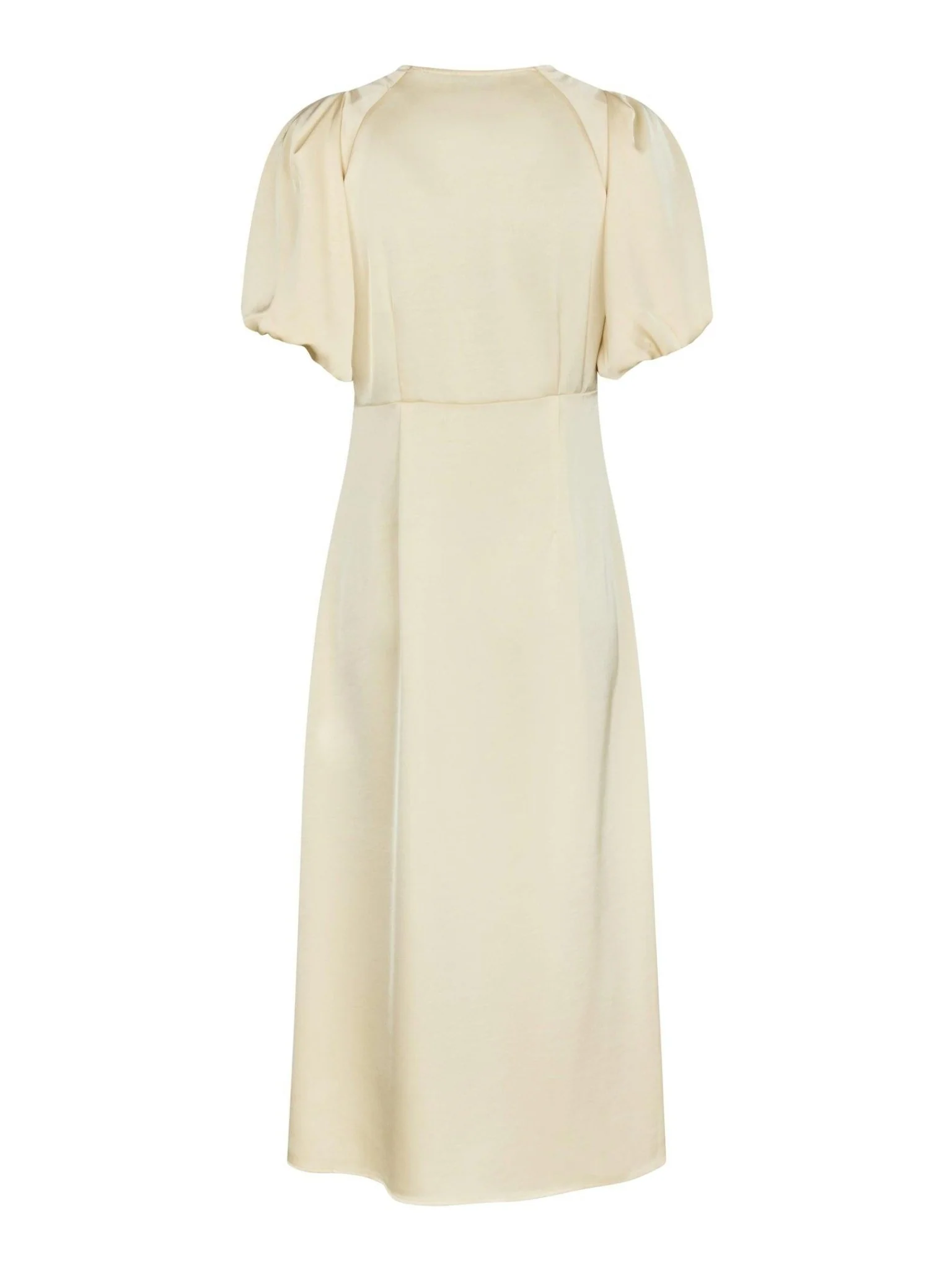 Illana Heavy Sateen Dress Light Yellow - Image 5