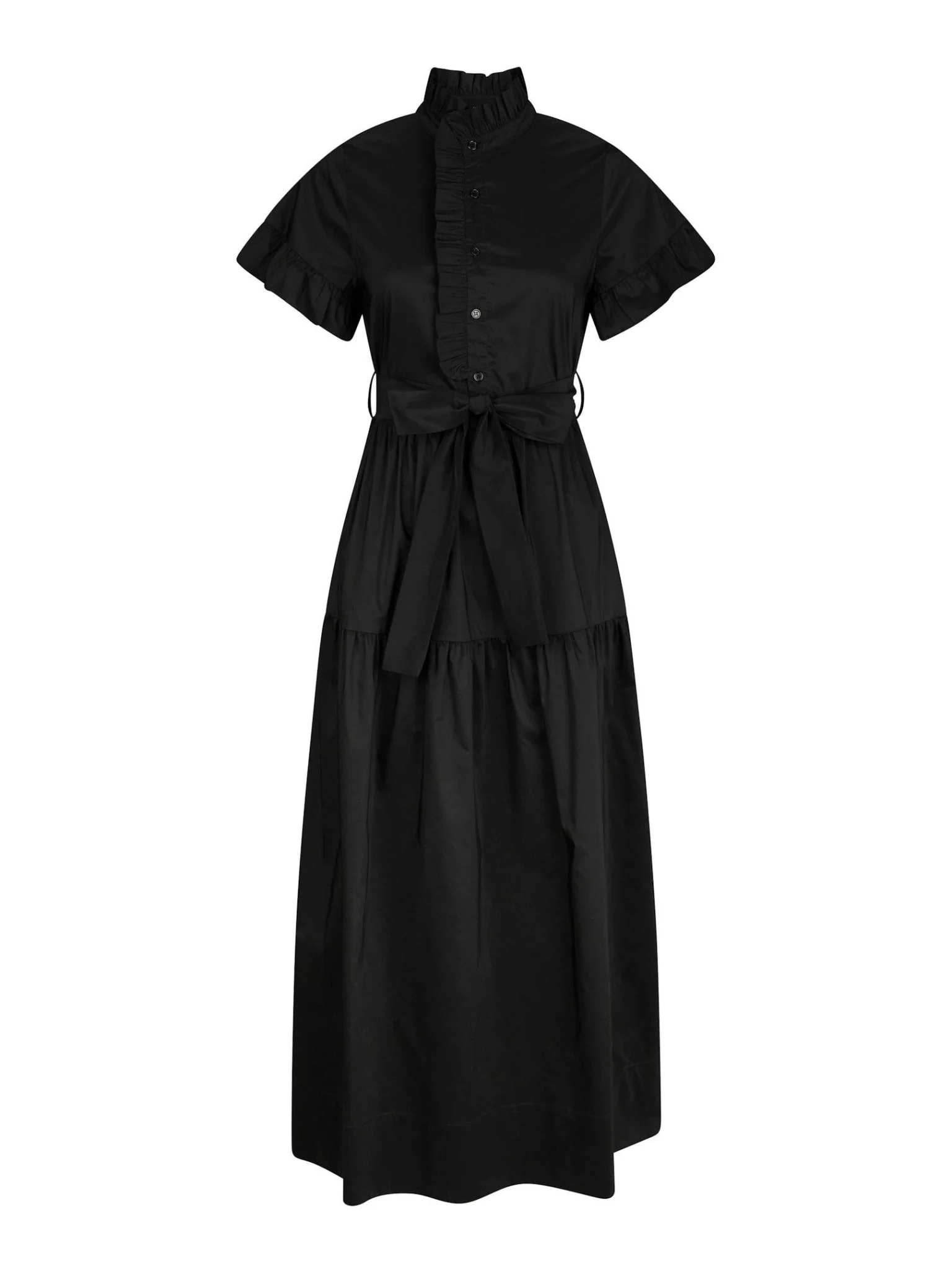 Nellie Poplin Dress Black