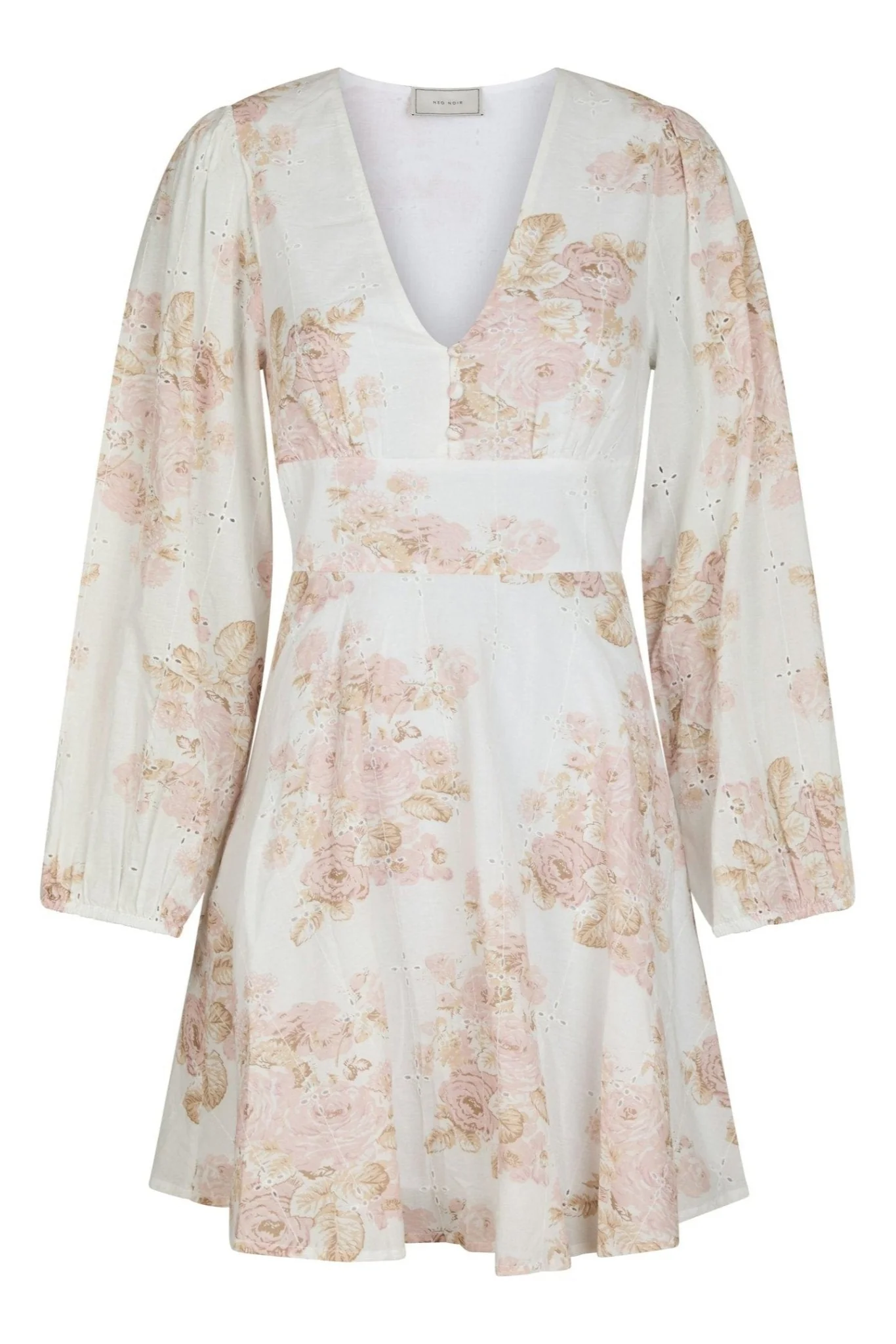 Milly Emb Rose Dress Dusty Rose