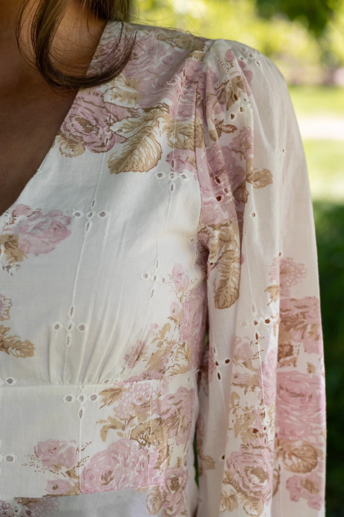 Milly Emb Rose Dress Dusty Rose - Image 7