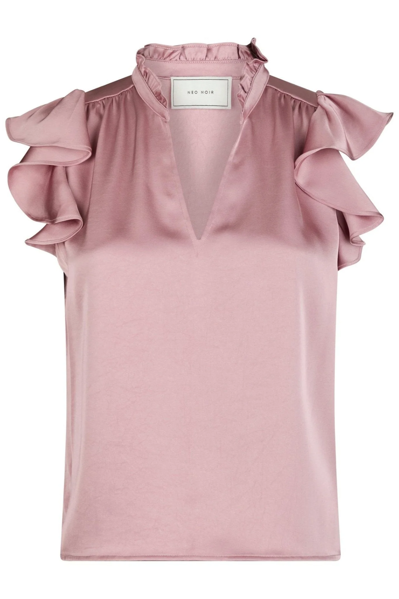 Stella Heavy Sateen Blouse Evening Rose - Image 2
