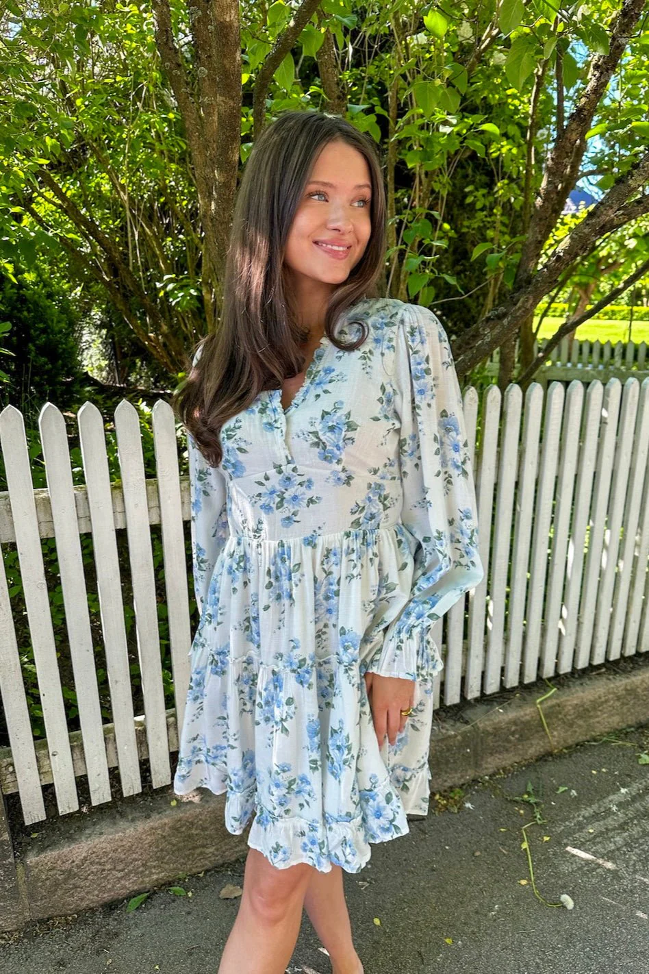 Miller Floral Dream Dress Light Blue - Image 4