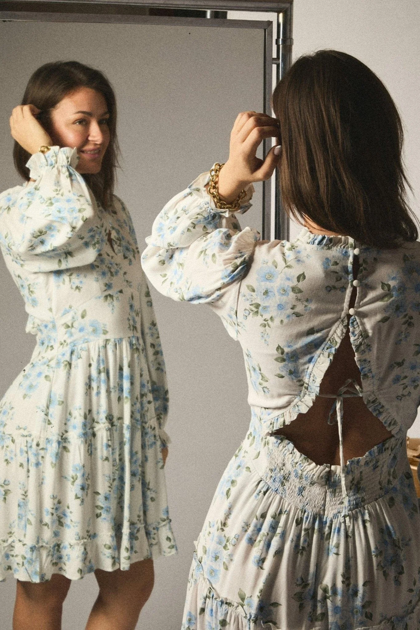 Miller Floral Dream Dress Light Blue - Image 6