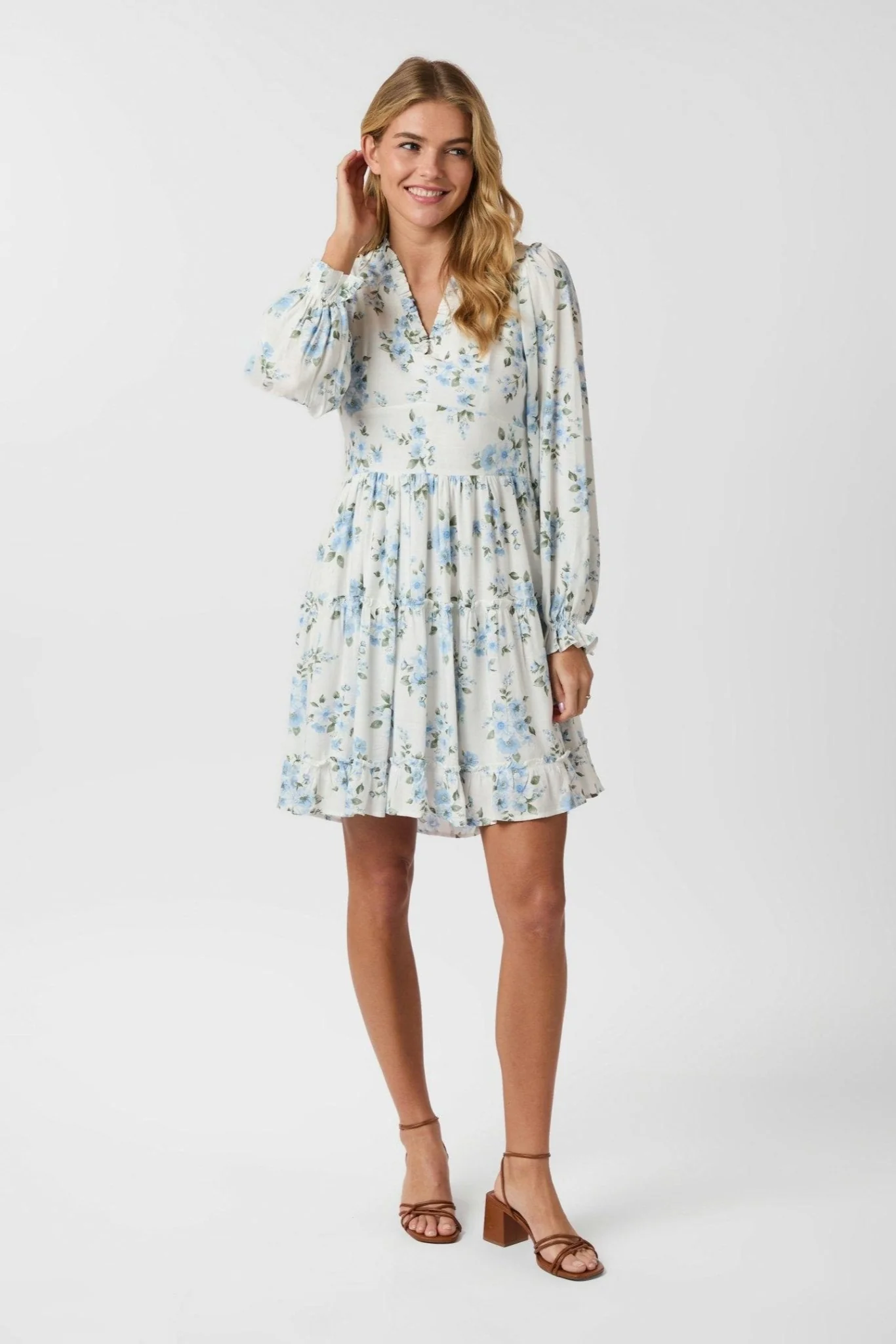 Miller Floral Dream Dress Light Blue - Image 7