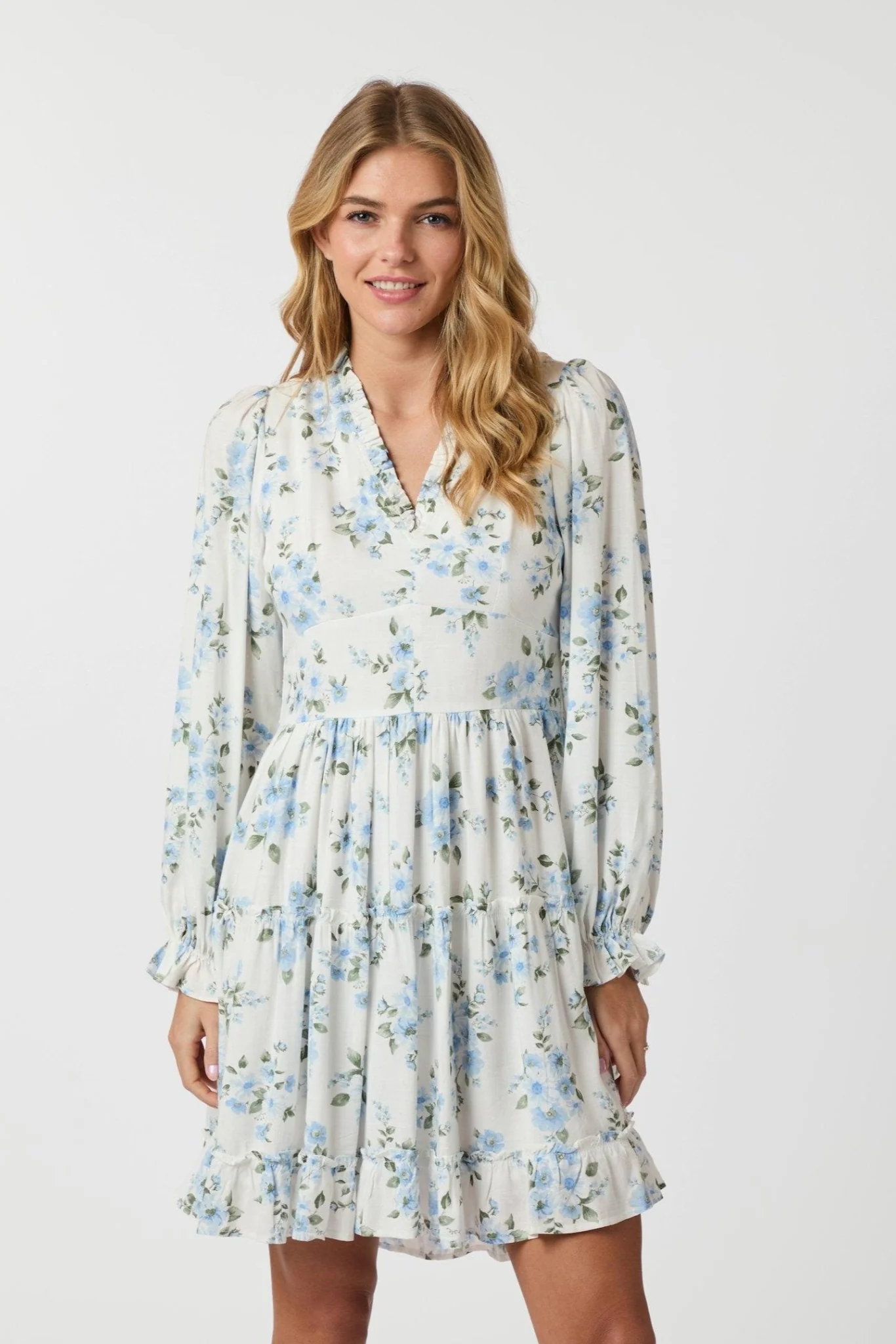 Miller Floral Dream Dress Light Blue - Image 8