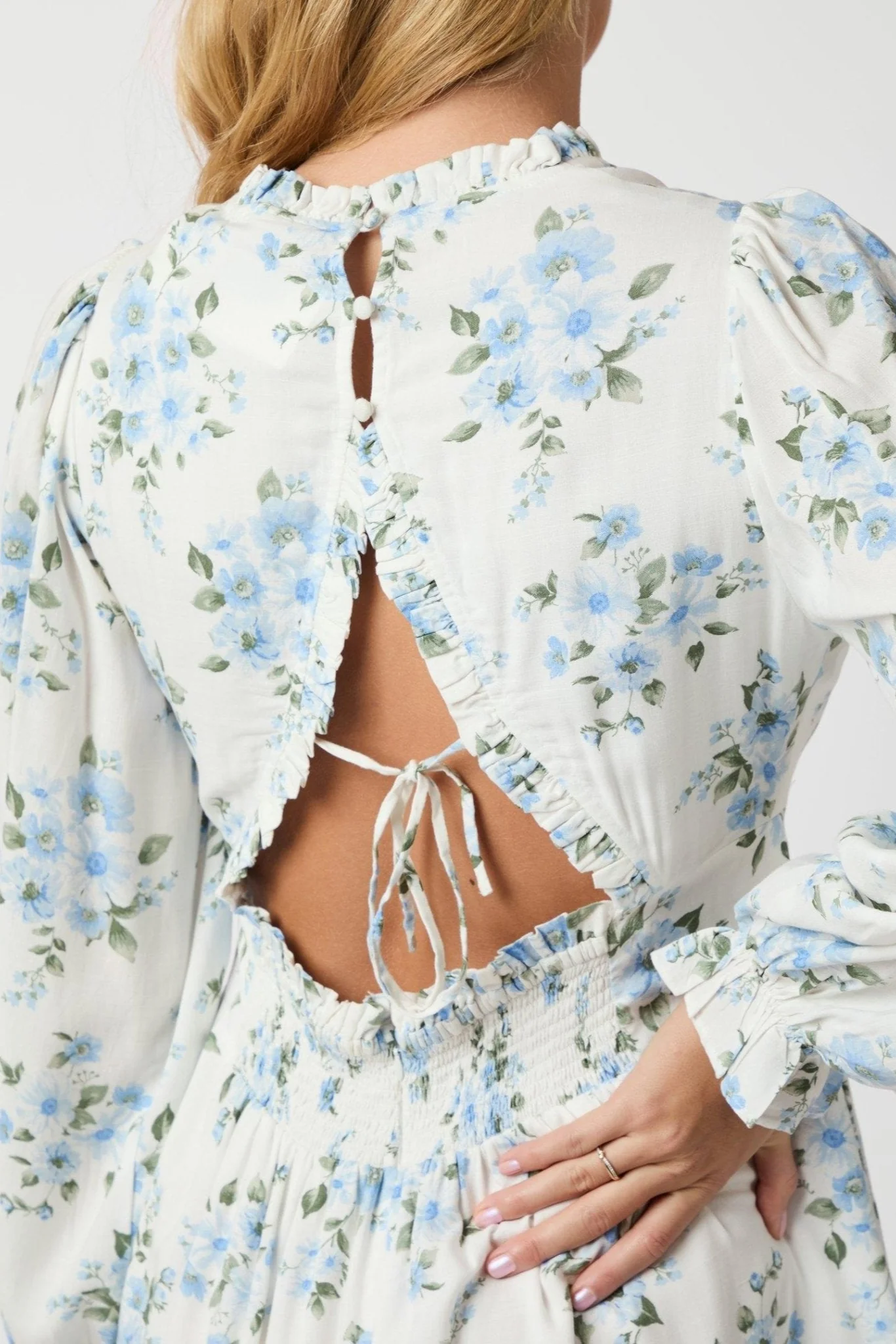 Miller Floral Dream Dress Light Blue - Image 9