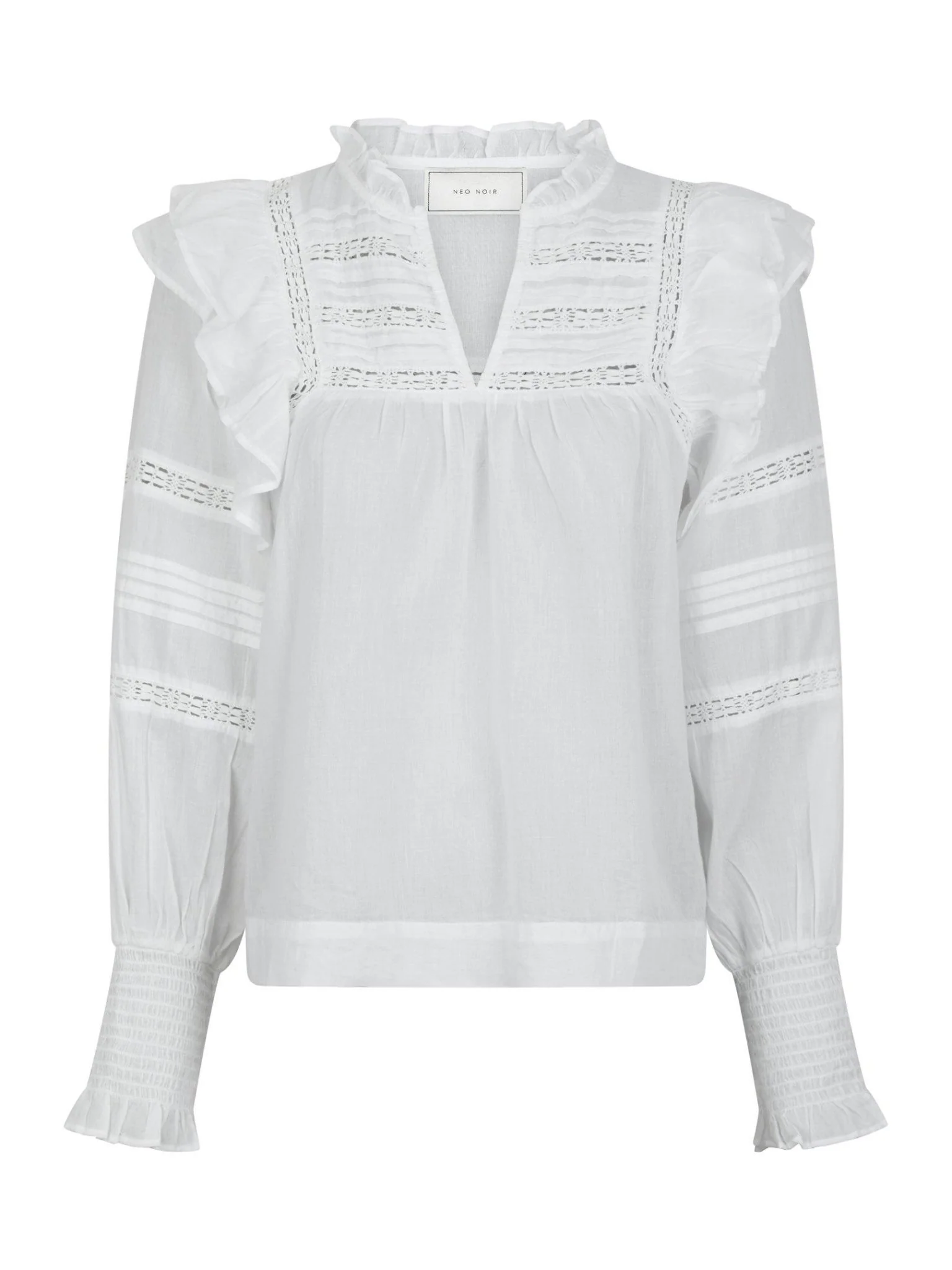 Mauri S Voile Blouse White - Image 2