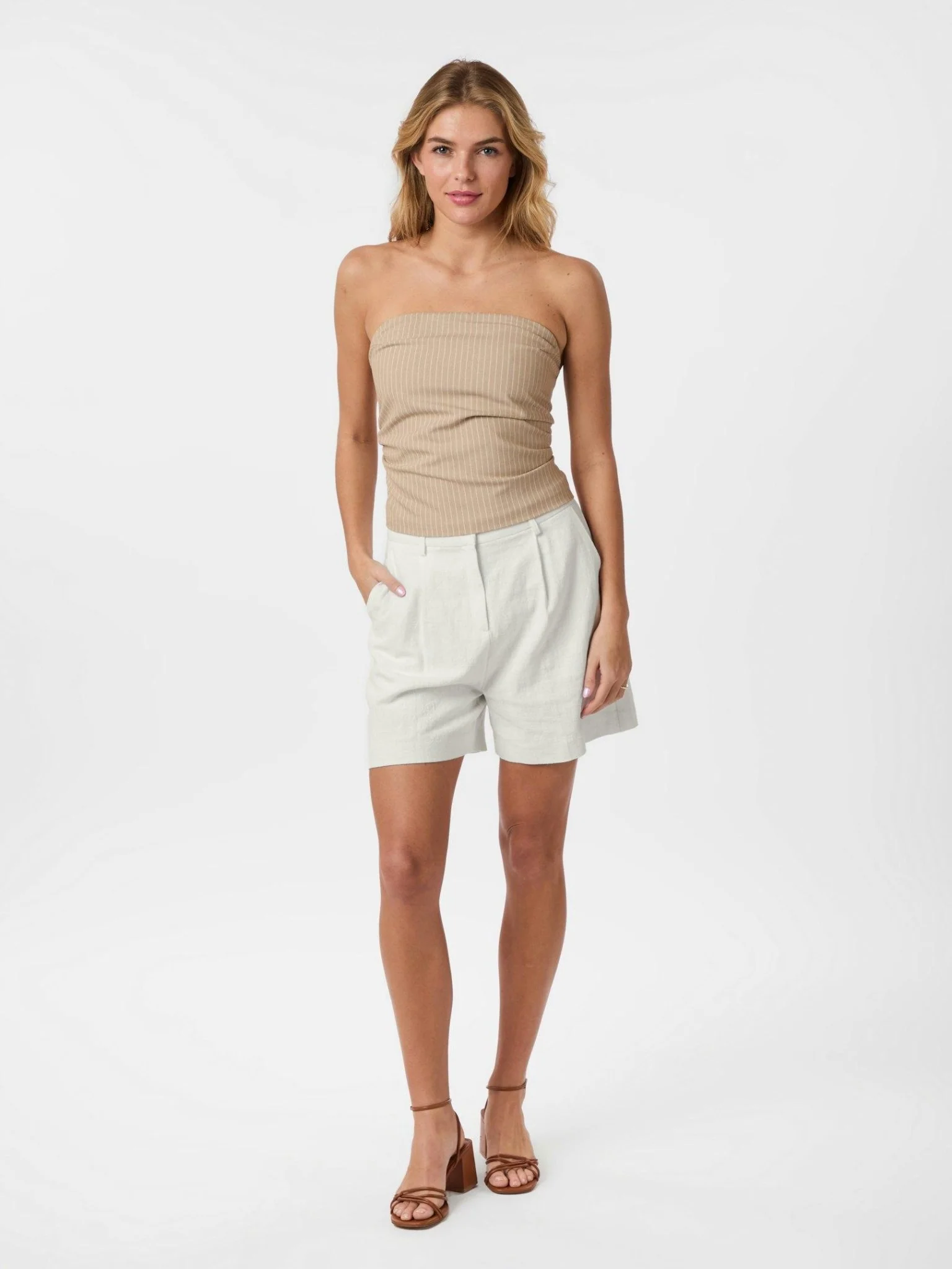 Sega Ramie Shorts Off White - Image 4