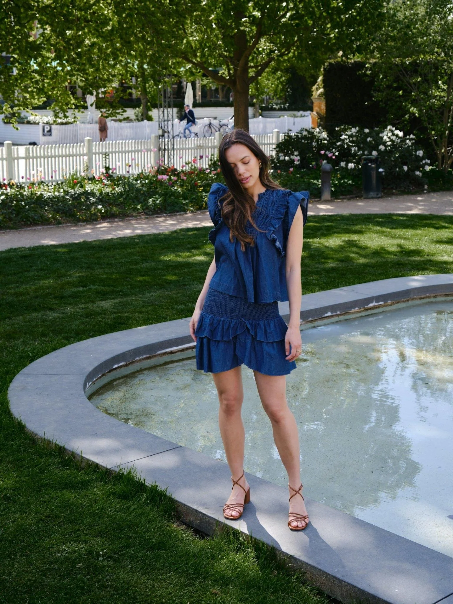 Carin Denim Skirt Blue