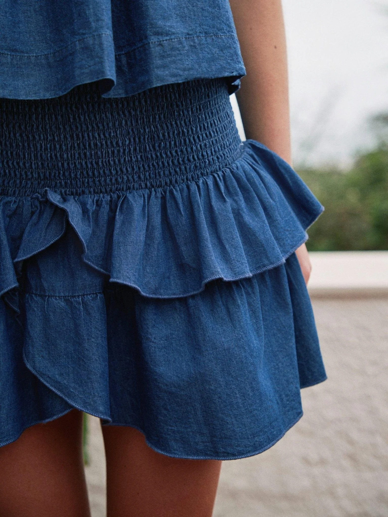Carin Denim Skirt Blue - Image 6