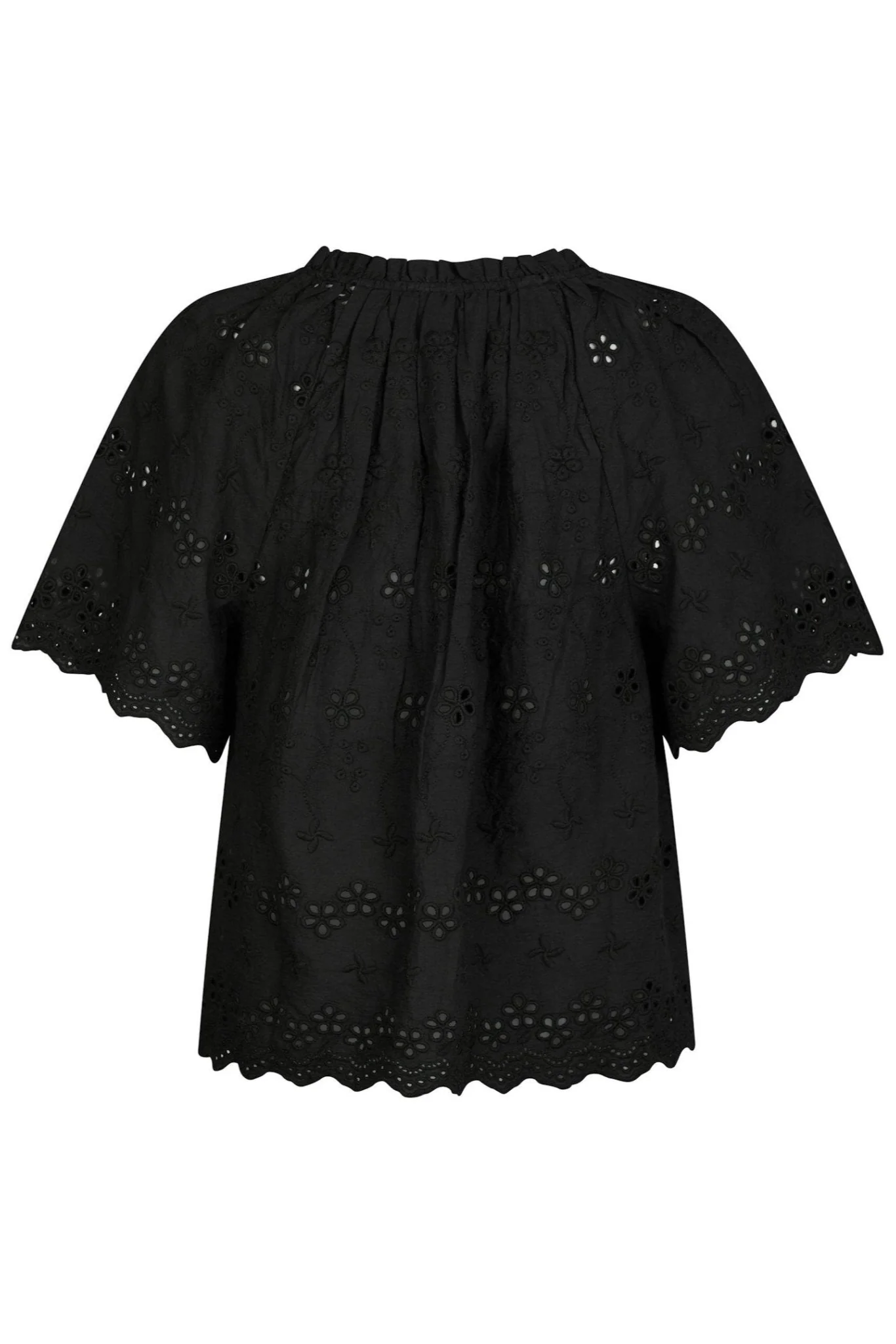 Odet Embroidery Blouse Black - Image 12