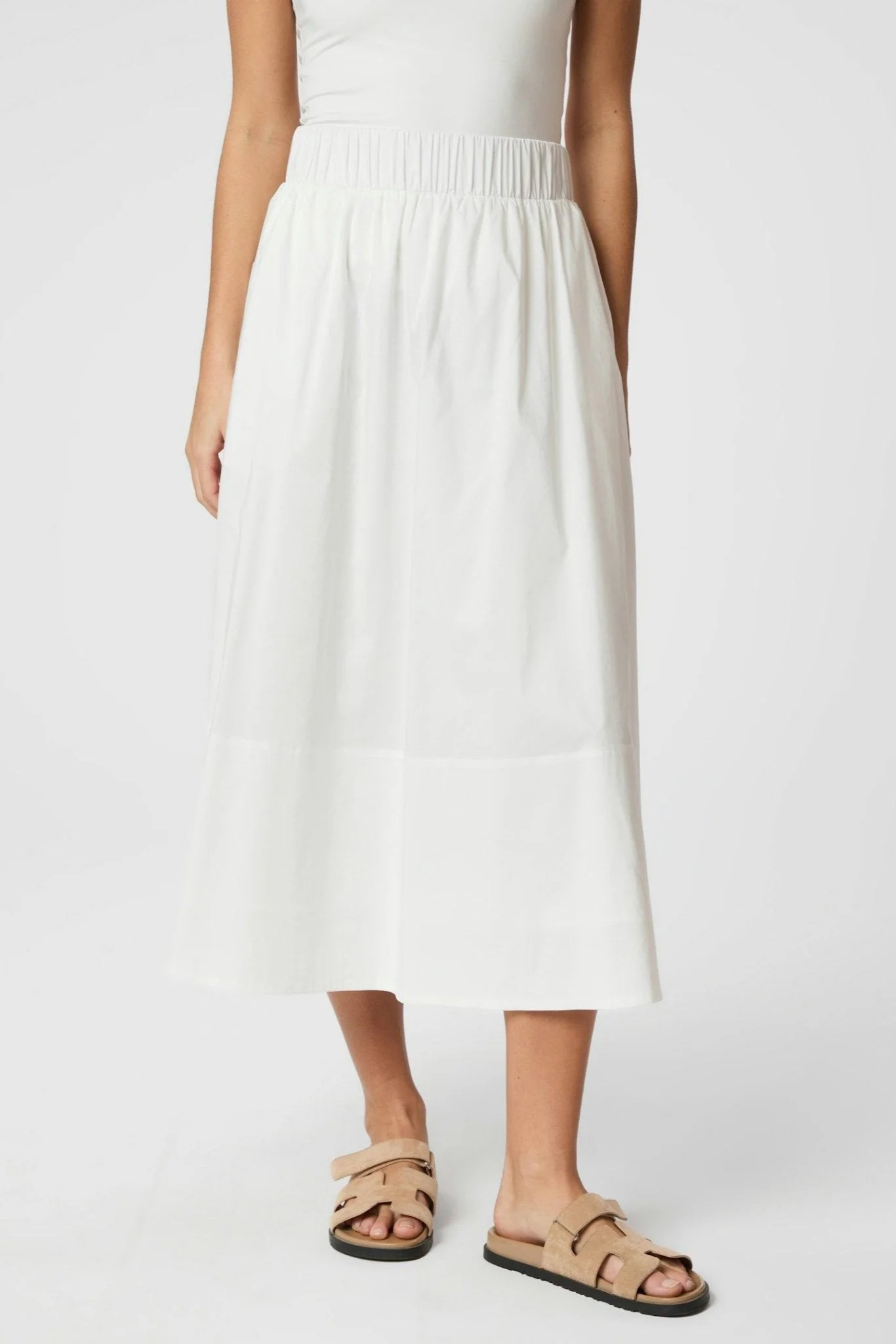 Yara Poplin Skirt White - Image 5
