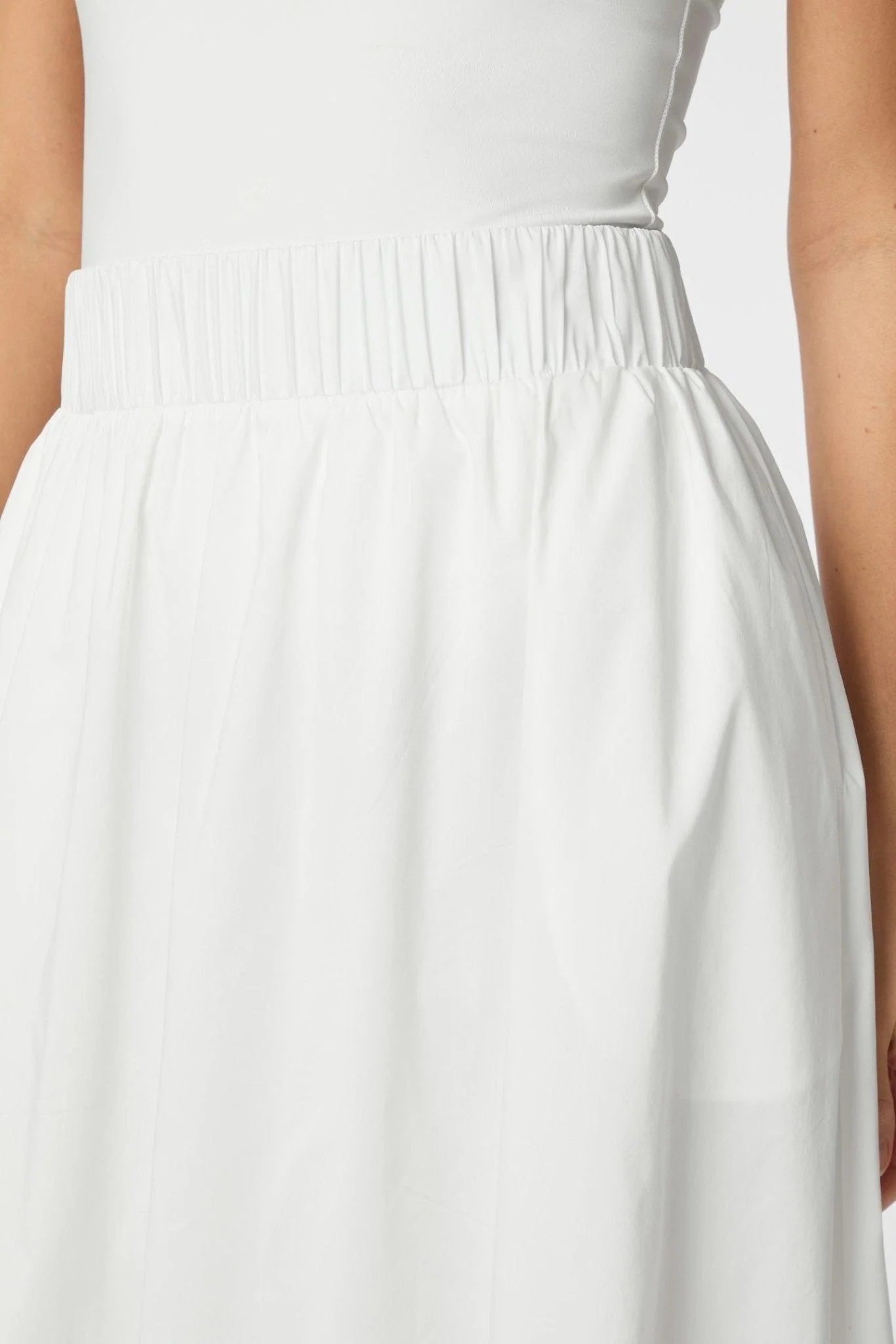 Yara Poplin Skirt White - Image 6