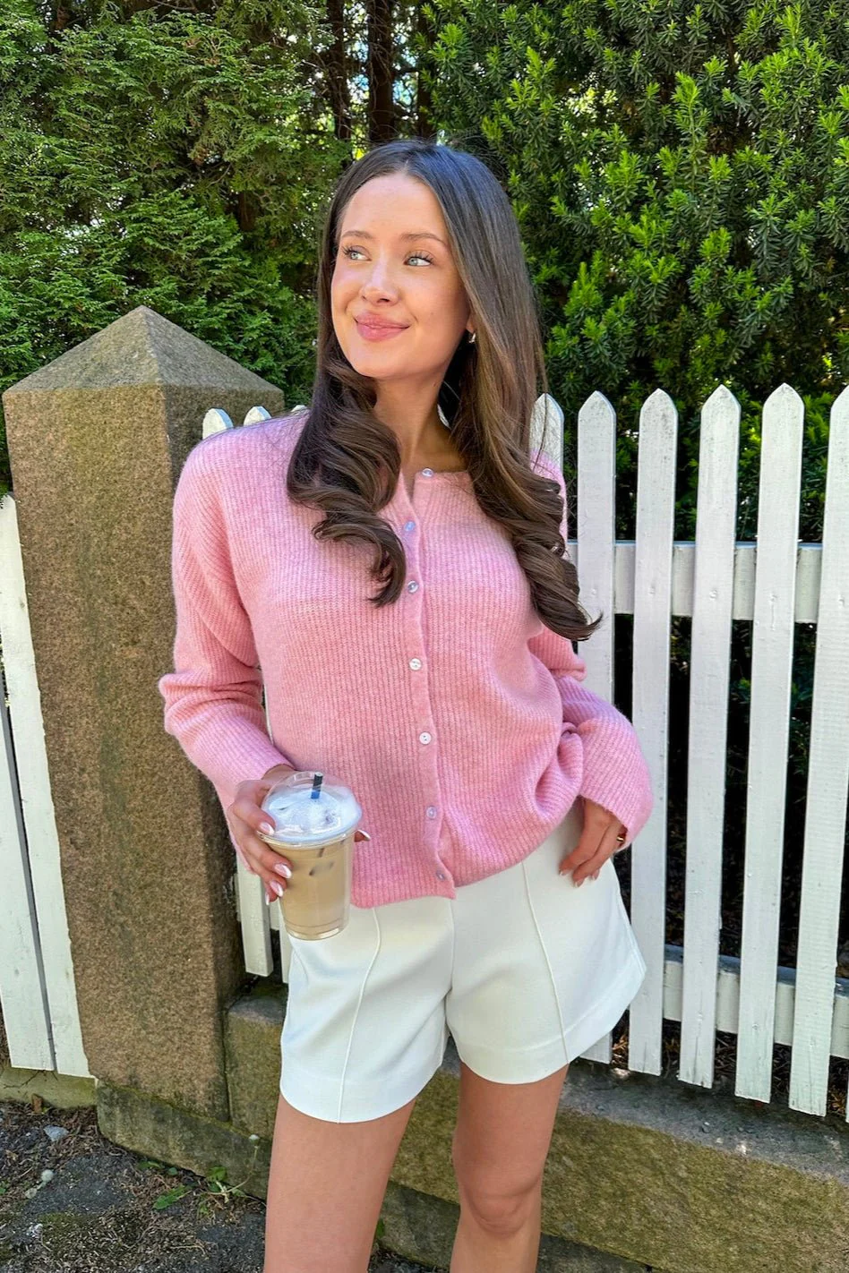 Vilja Knit Cardigan Pink - Image 3