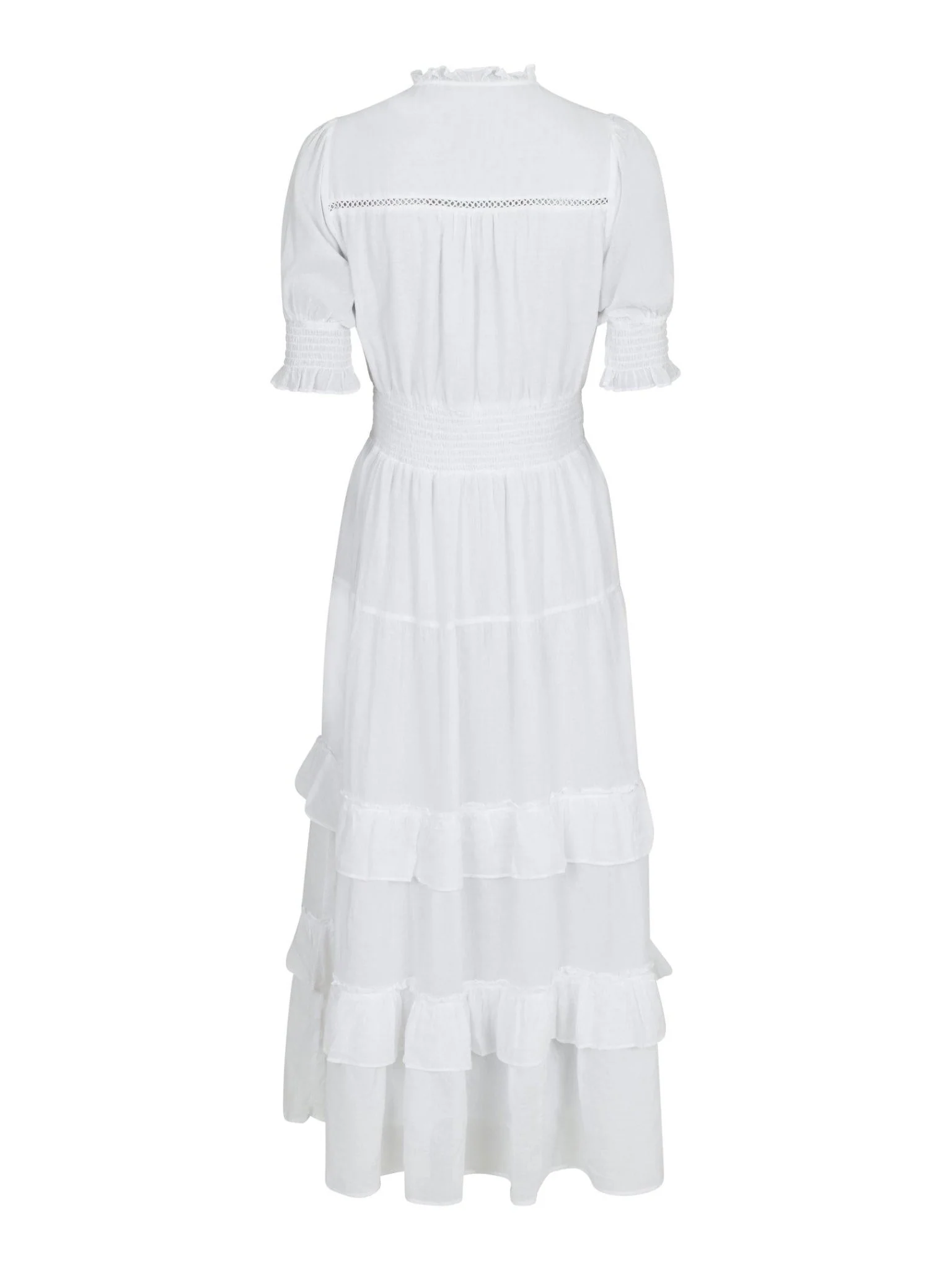Sophie S Voile Dress White - Image 8