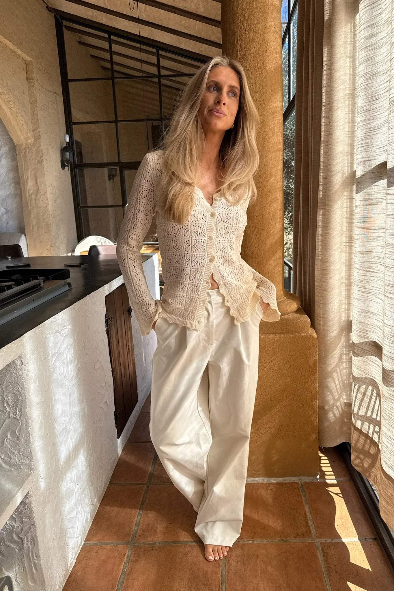 Dagmar Cardigan Off White - Image 3