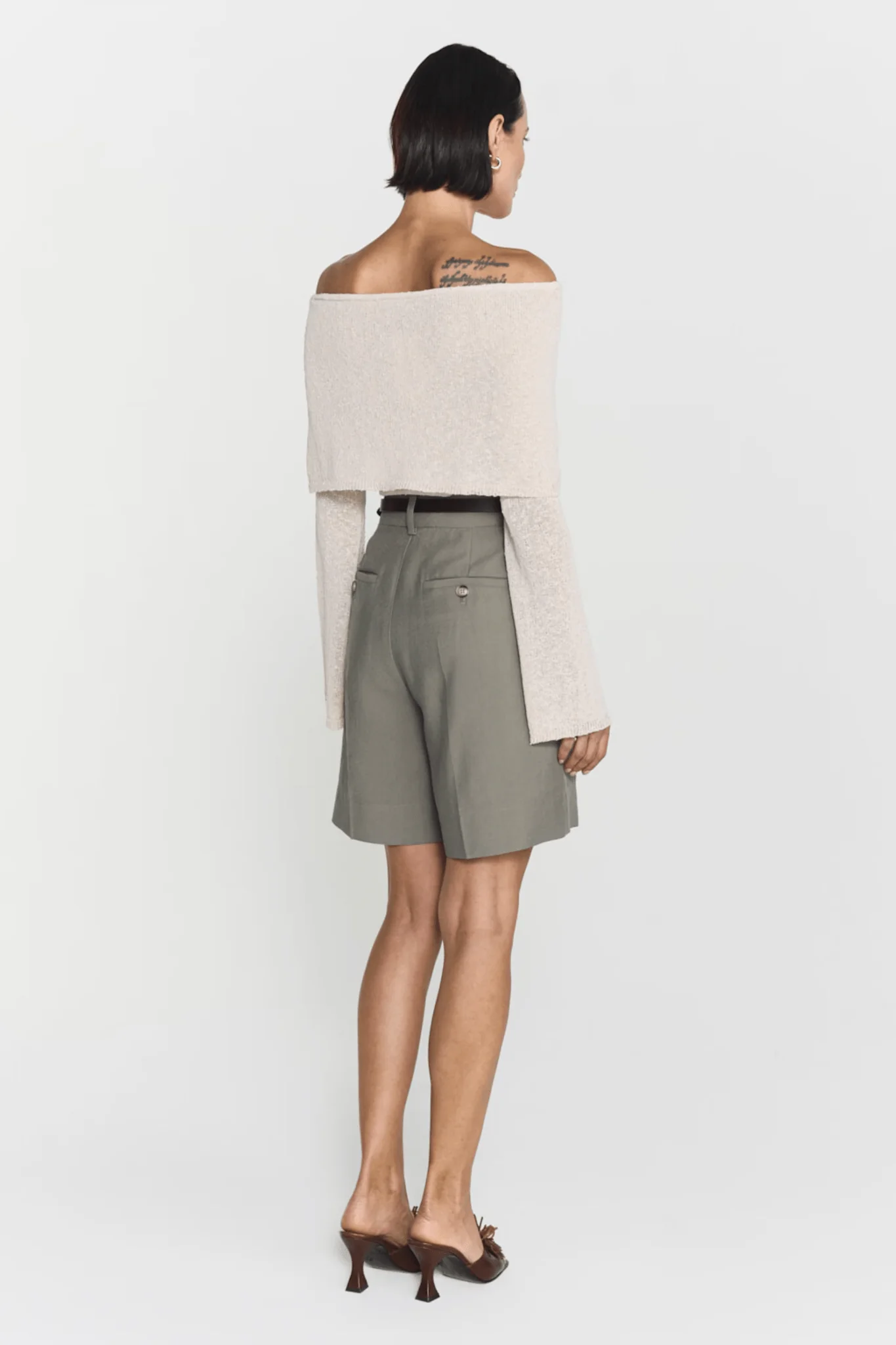 Ayla Shorts Khaki - Image 7