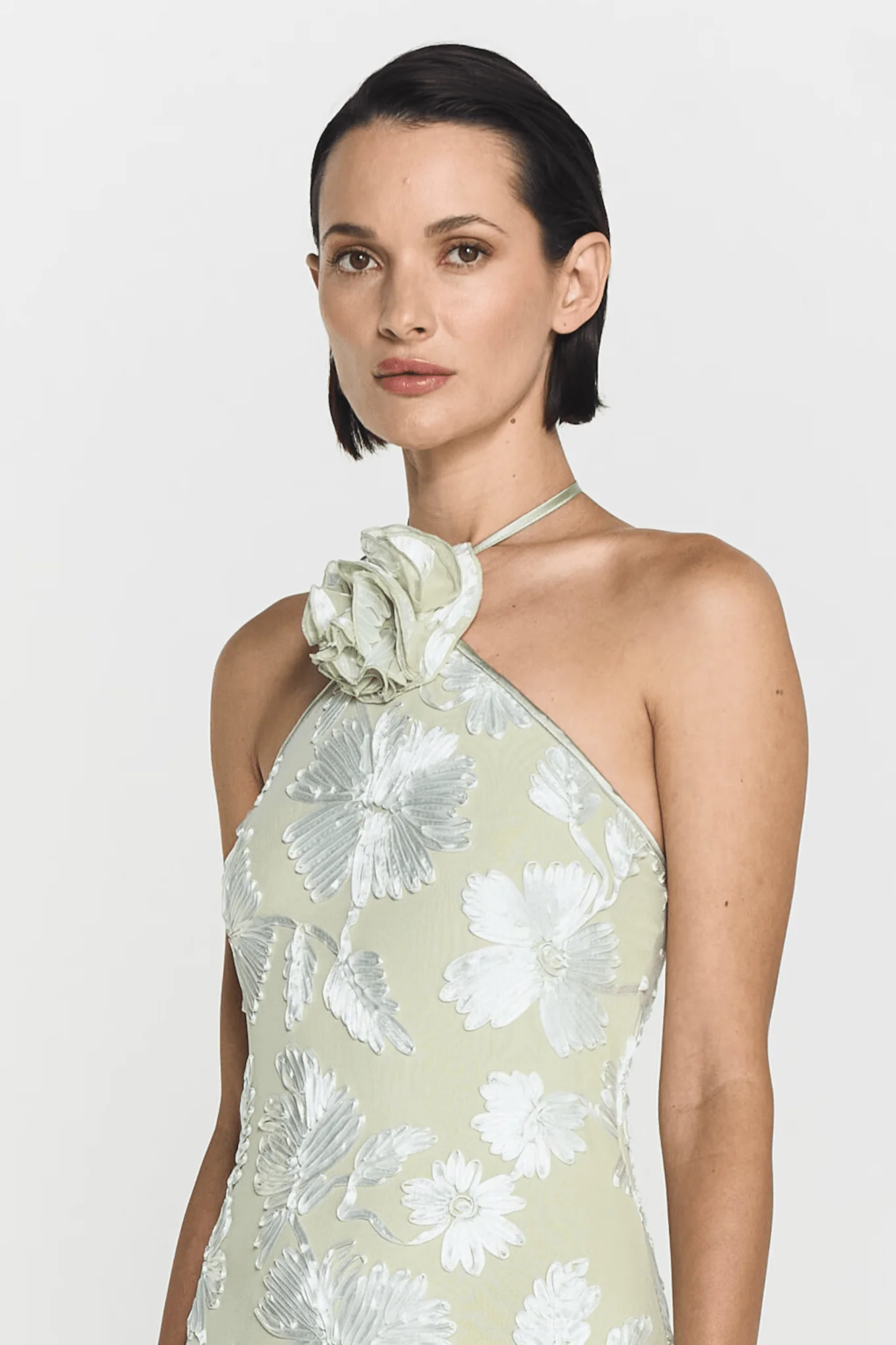 Rose Dress Pale Green - Image 6
