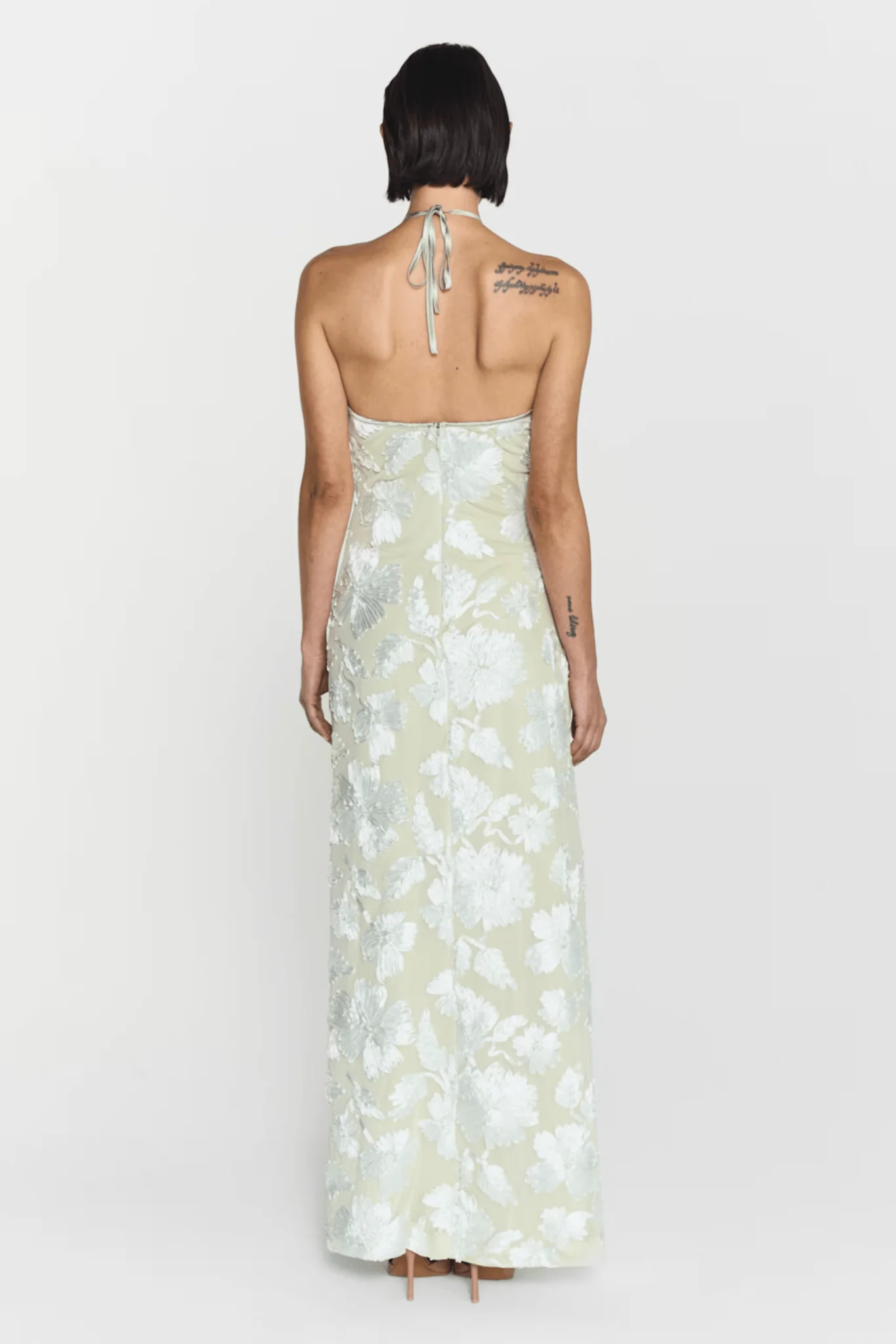 Rose Dress Pale Green - Image 7