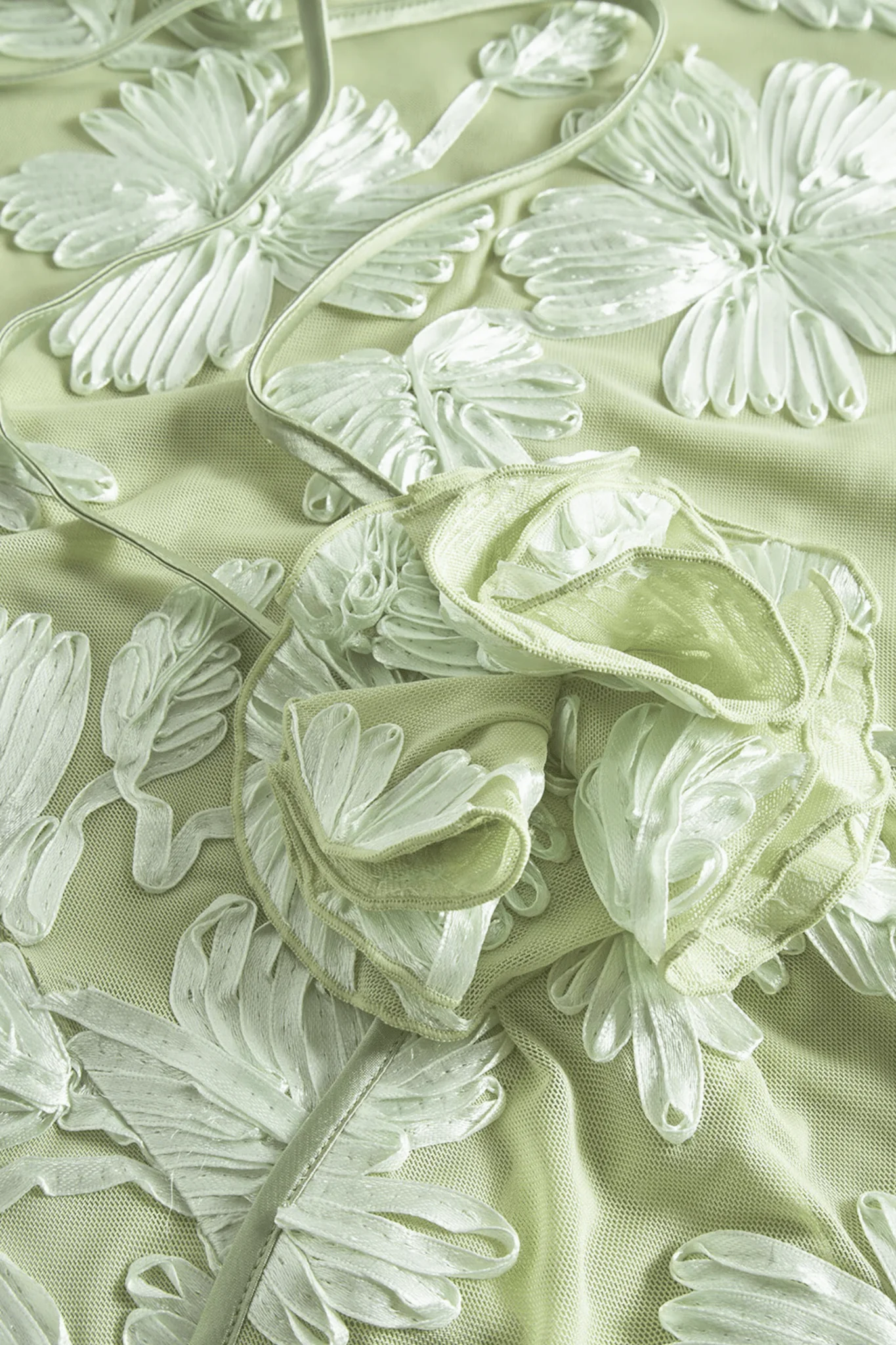 Rose Dress Pale Green - Image 8