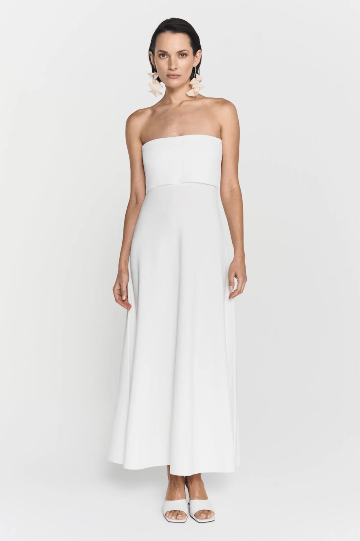 Clementina Midi Dress Off White - Image 2