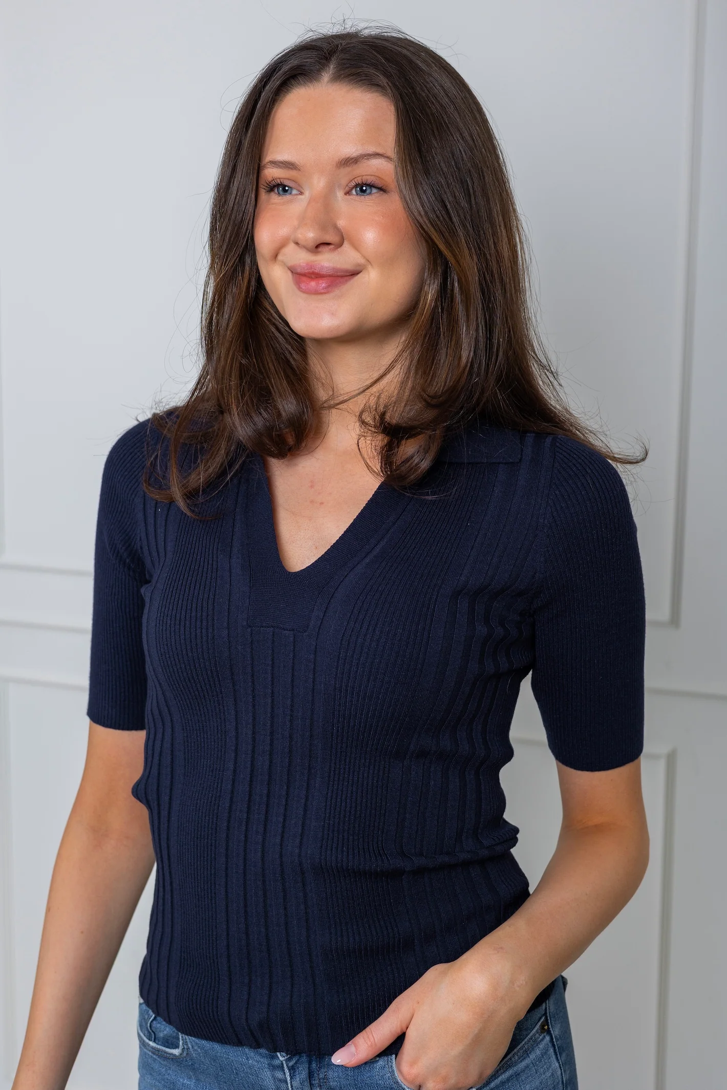 Iben Pullover Navy - Image 5